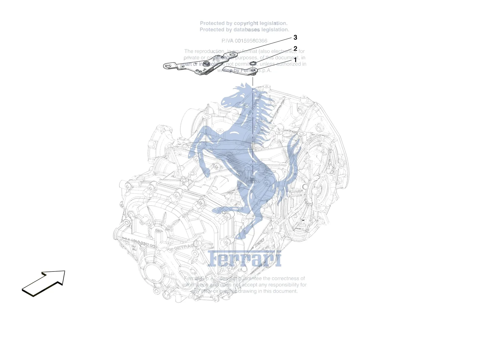 Ferrari F8 Spider [GEARBOX] - C.2 - EXTERNAL GEARBOX CONTROLS exploded diagram