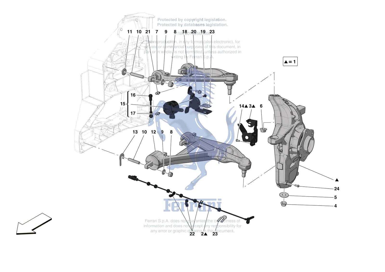 Ferrari F8 Spider [MECHANICAL SYSTEM] - D.25.02 - FRONT SUSPENSION ...