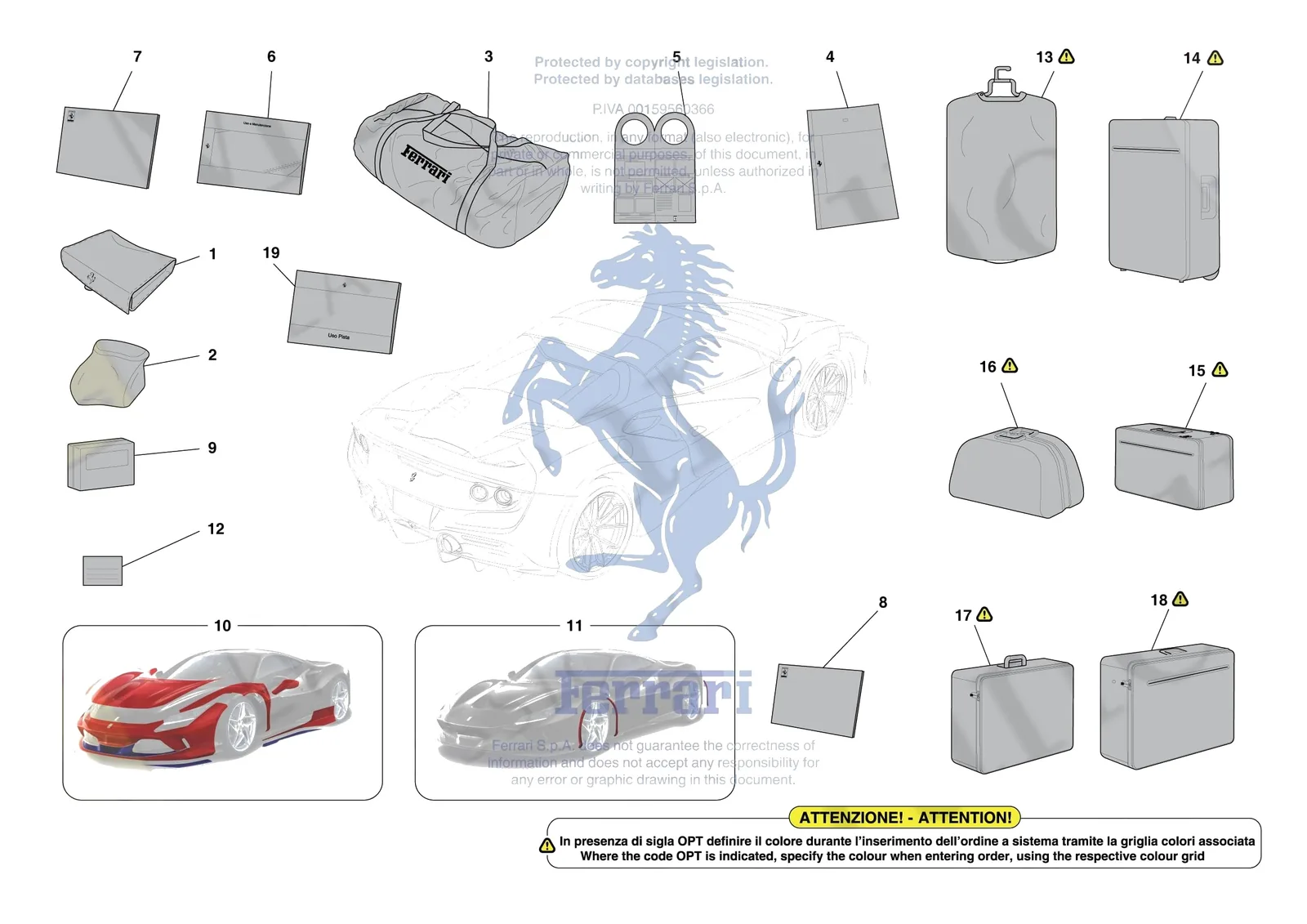 Ferrari F8 Spider [MECHANICAL SYSTEM] - D.39 - OTHER ACCESSORIES exploded diagram