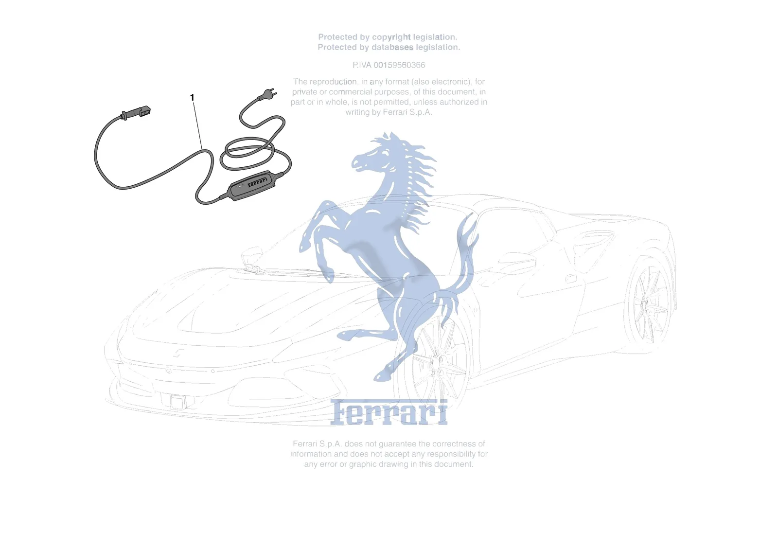 Ferrari F8 Spider [ELECTRICAL SYSTEM] - F.2 - BATTERY CHARGING SYSTEM exploded diagram