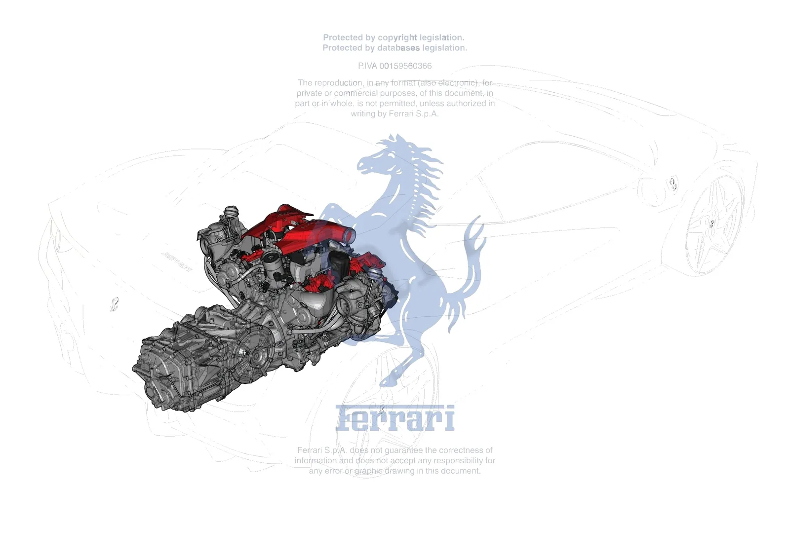 Ferrari F8 Tributo [GENERAL] - A.01 - SPARE ASSEMBLY UNITS exploded diagram
