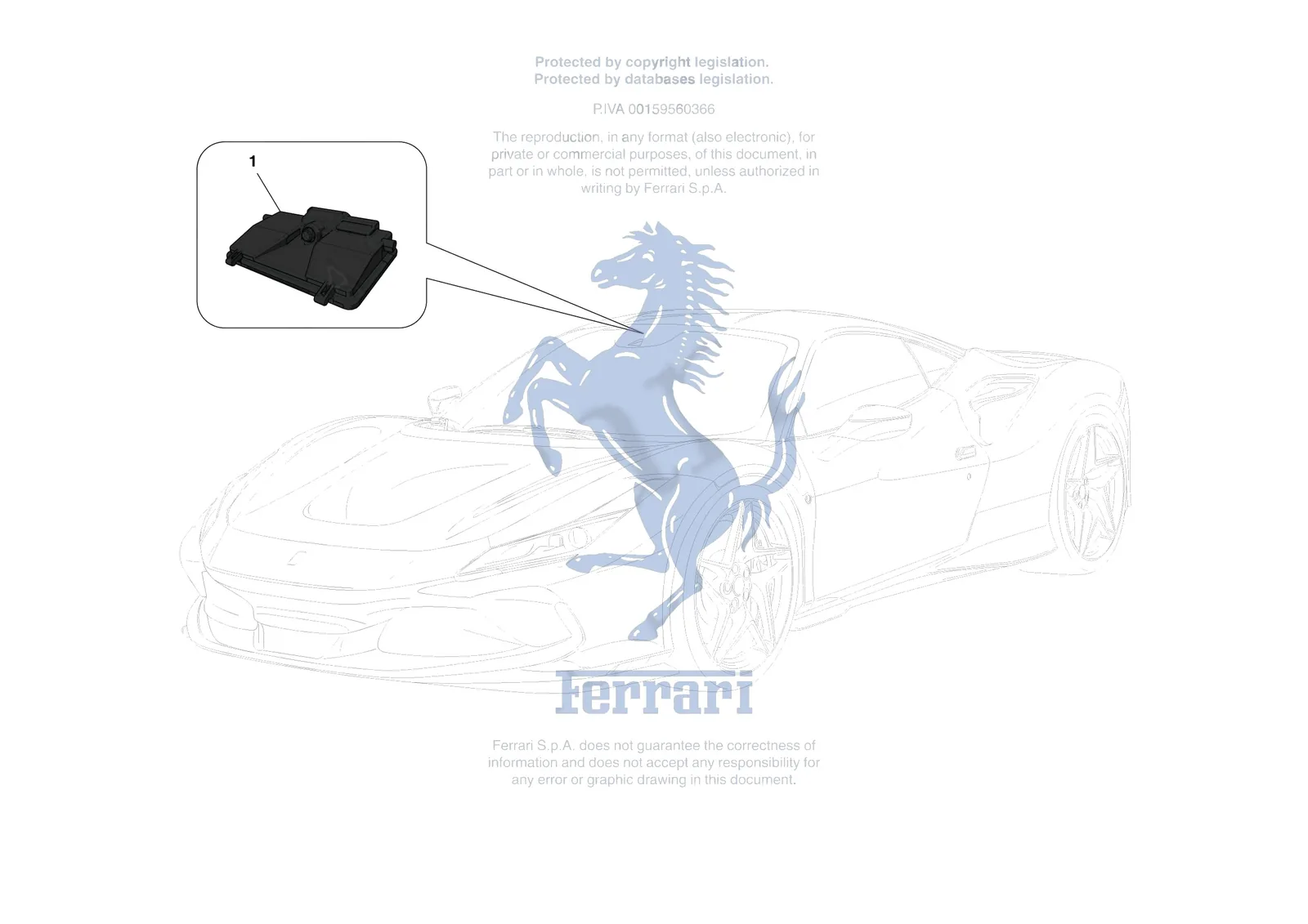 Ferrari F8 Tributo [ELECTRICAL SYSTEM] - F.16 - ADAS AND SENSORS exploded diagram
