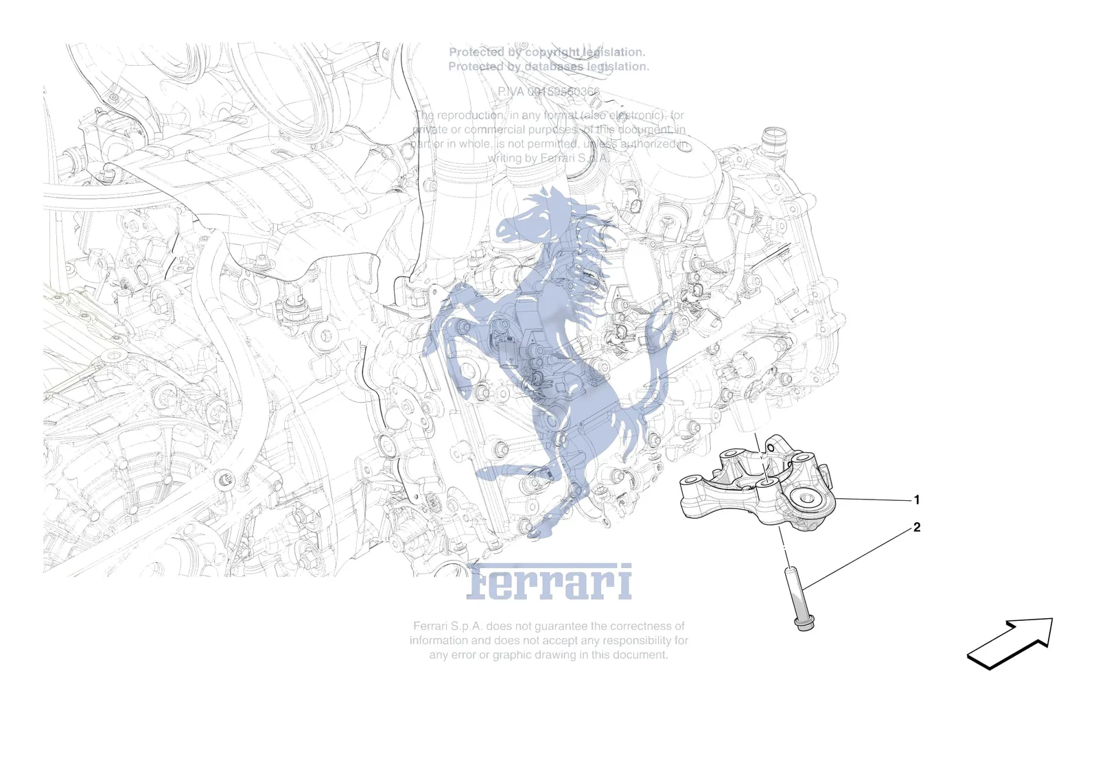 Ferrari F80 [ENGINE] - B.2 - ENGINE SUSPENSION — Parts Diagram 0005 ...