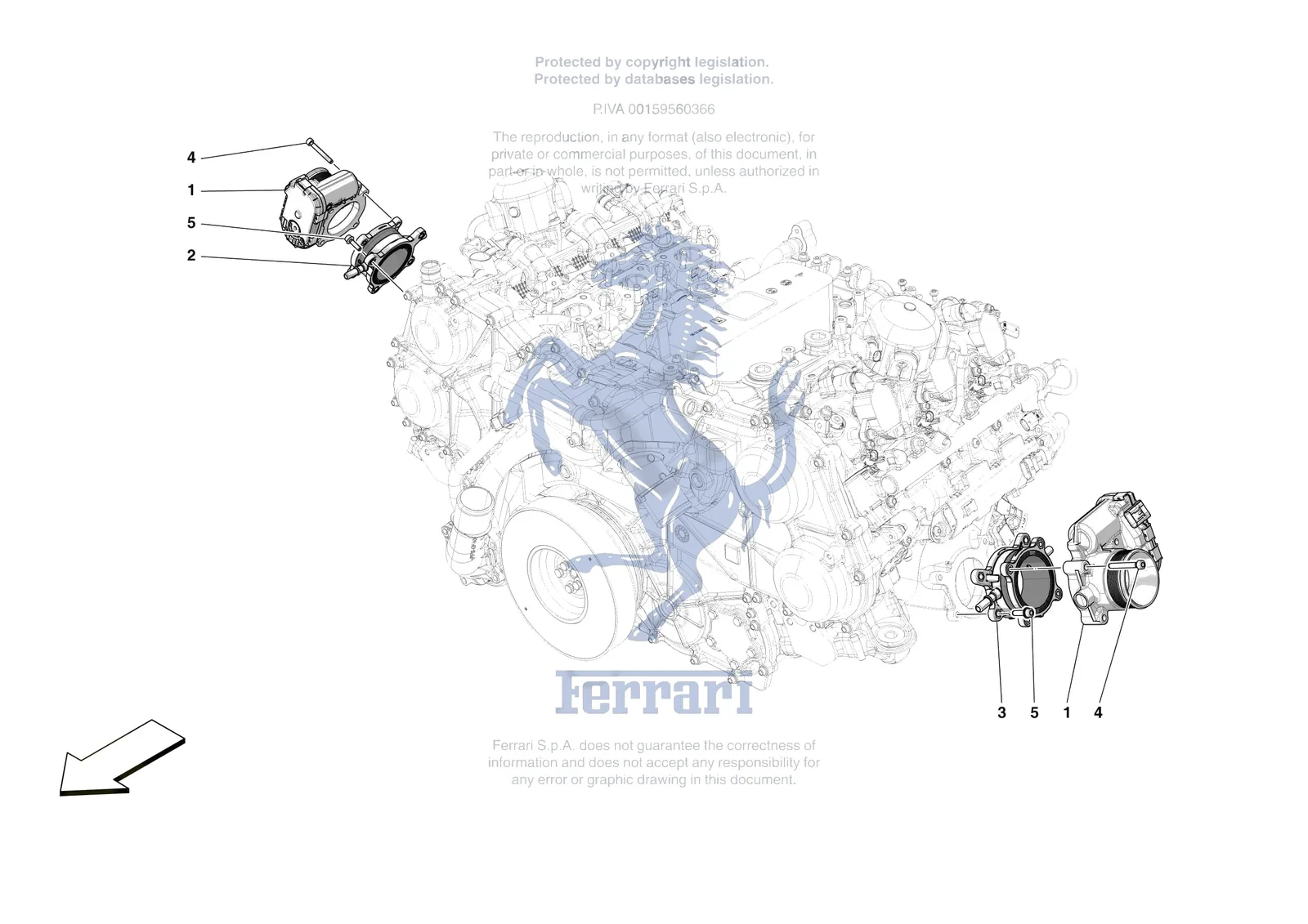 Ferrari F80 [ENGINE] - B.15 - INJECTION CONTROL exploded diagram