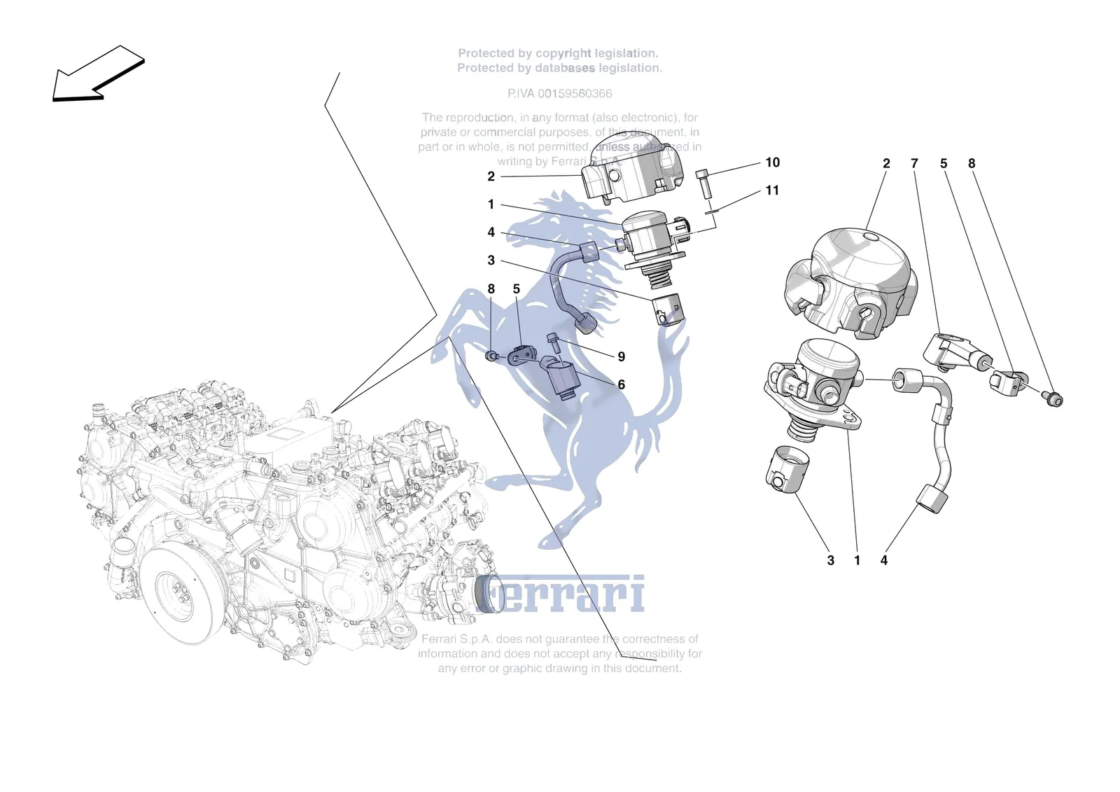 Ferrari F80 [ENGINE] - B.18 - FUEL PUMPS exploded diagram
