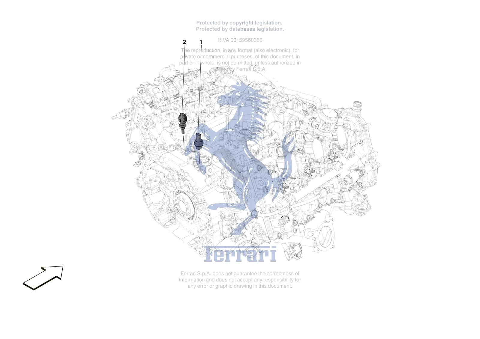 Ferrari F80 [ENGINE] - B.27 - ENGINE TEMPERATURE AND PRESSURE REGULATORS exploded diagram