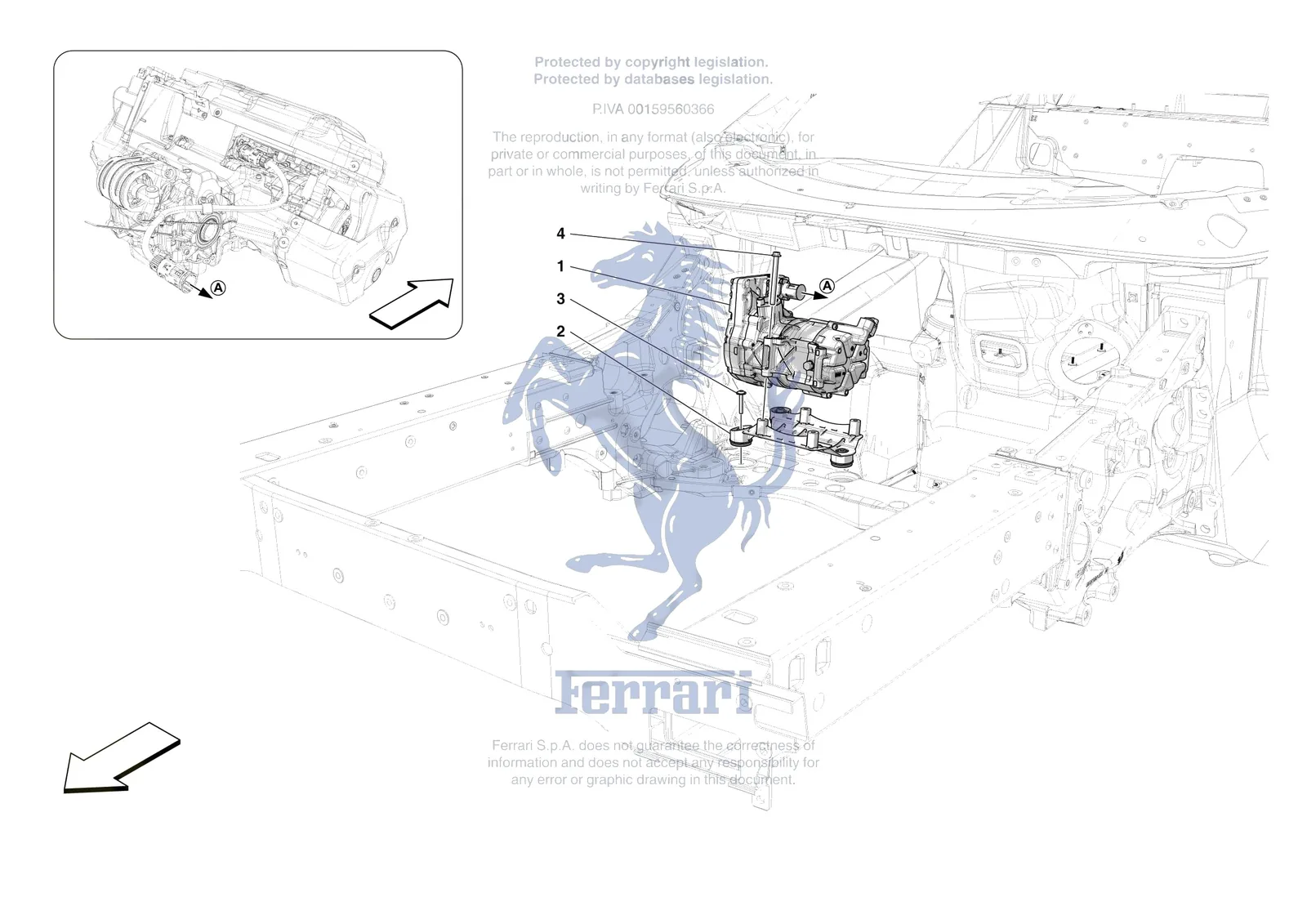 Ferrari F80 [ENGINE] - B.29 - AC COMPRESSOR exploded diagram