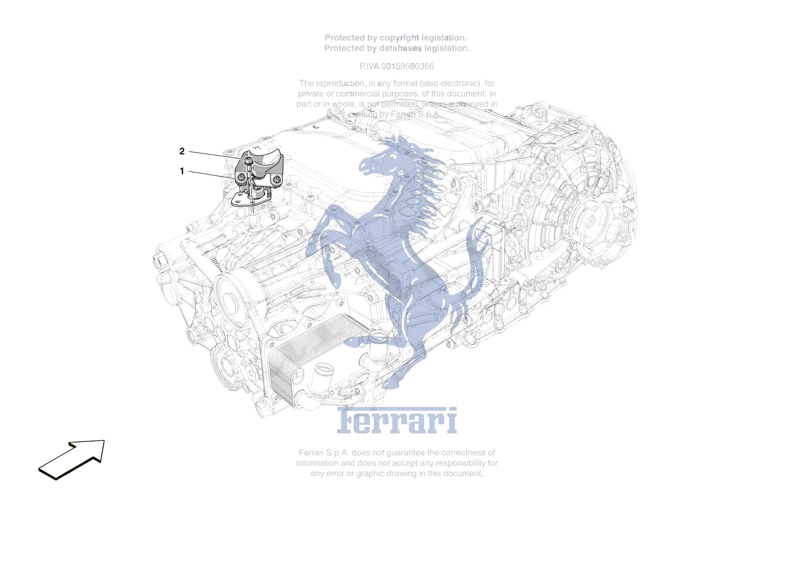 Ferrari F80 [GEARBOX] - C.2 - EXTERNAL GEARBOX CONTROLS exploded diagram