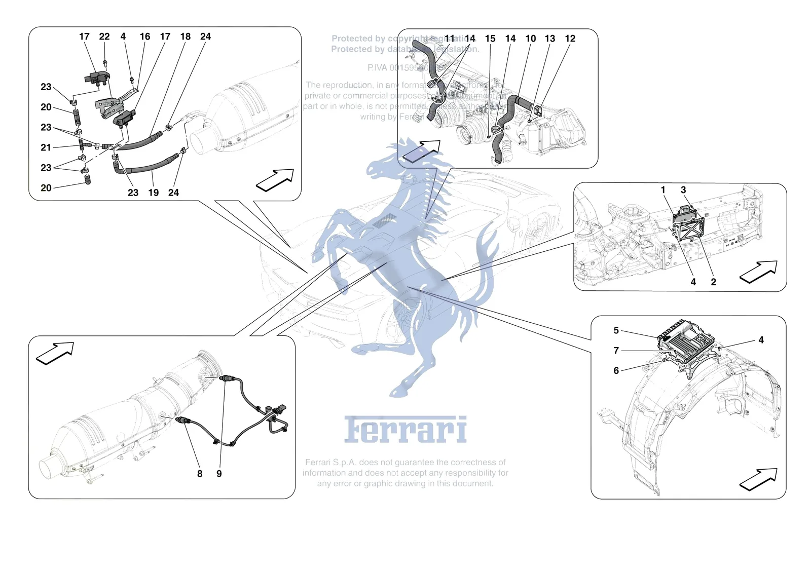 Ferrari F80 [MECHANICAL SYSTEM] - D.3 - ENGINE INJECTION CONTROL exploded diagram