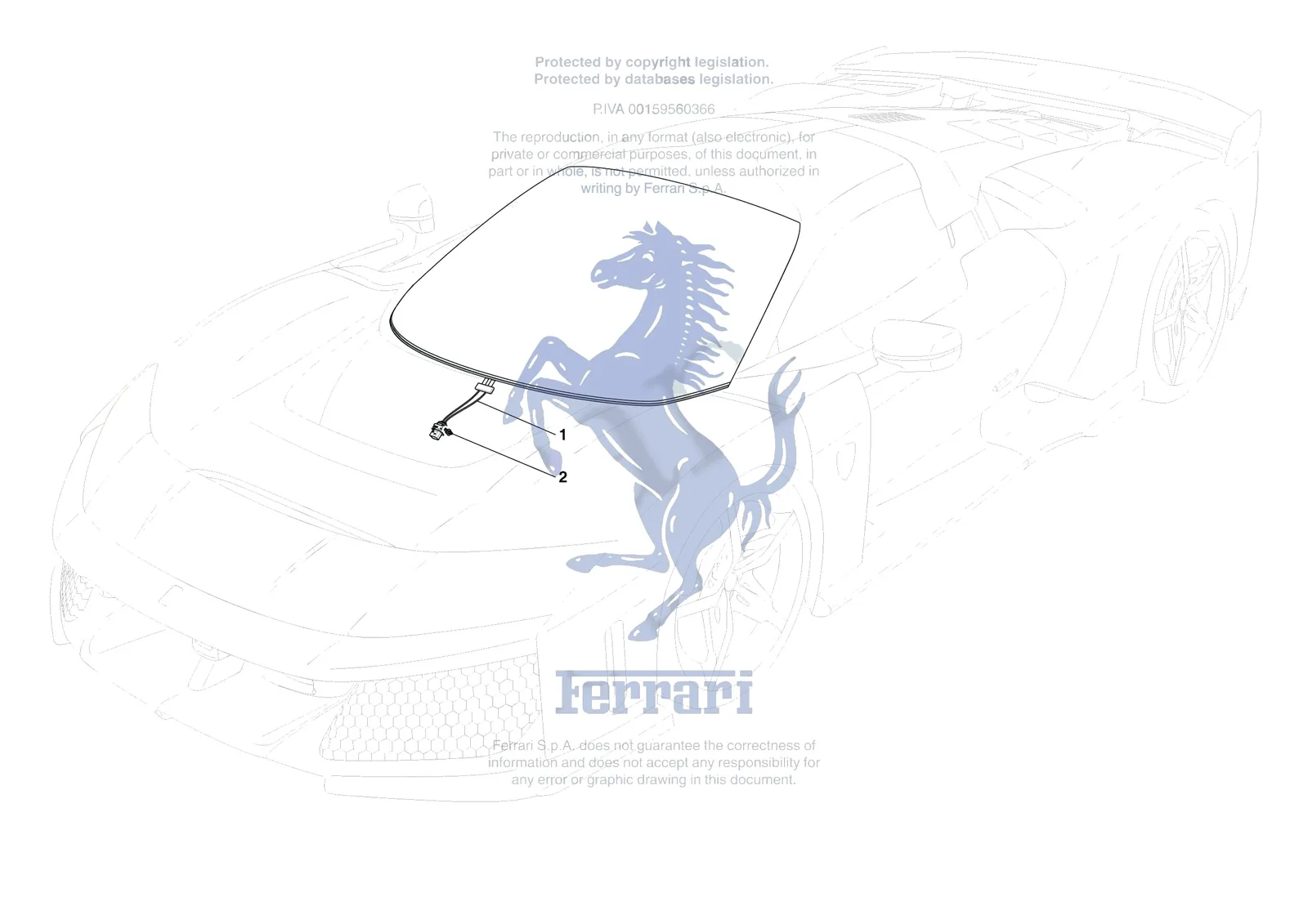 Ferrari F80 [VEHICLE TRIM] - E.25 - WINDSCREEN exploded diagram