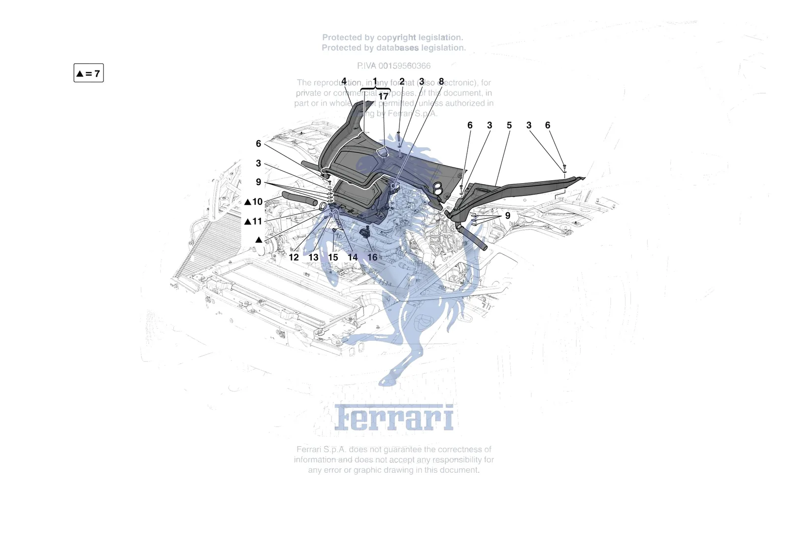 Ferrari F80 [VEHICLE TRIM] - E.60 - FRONT SUBSTRUCTURE TRIM exploded diagram