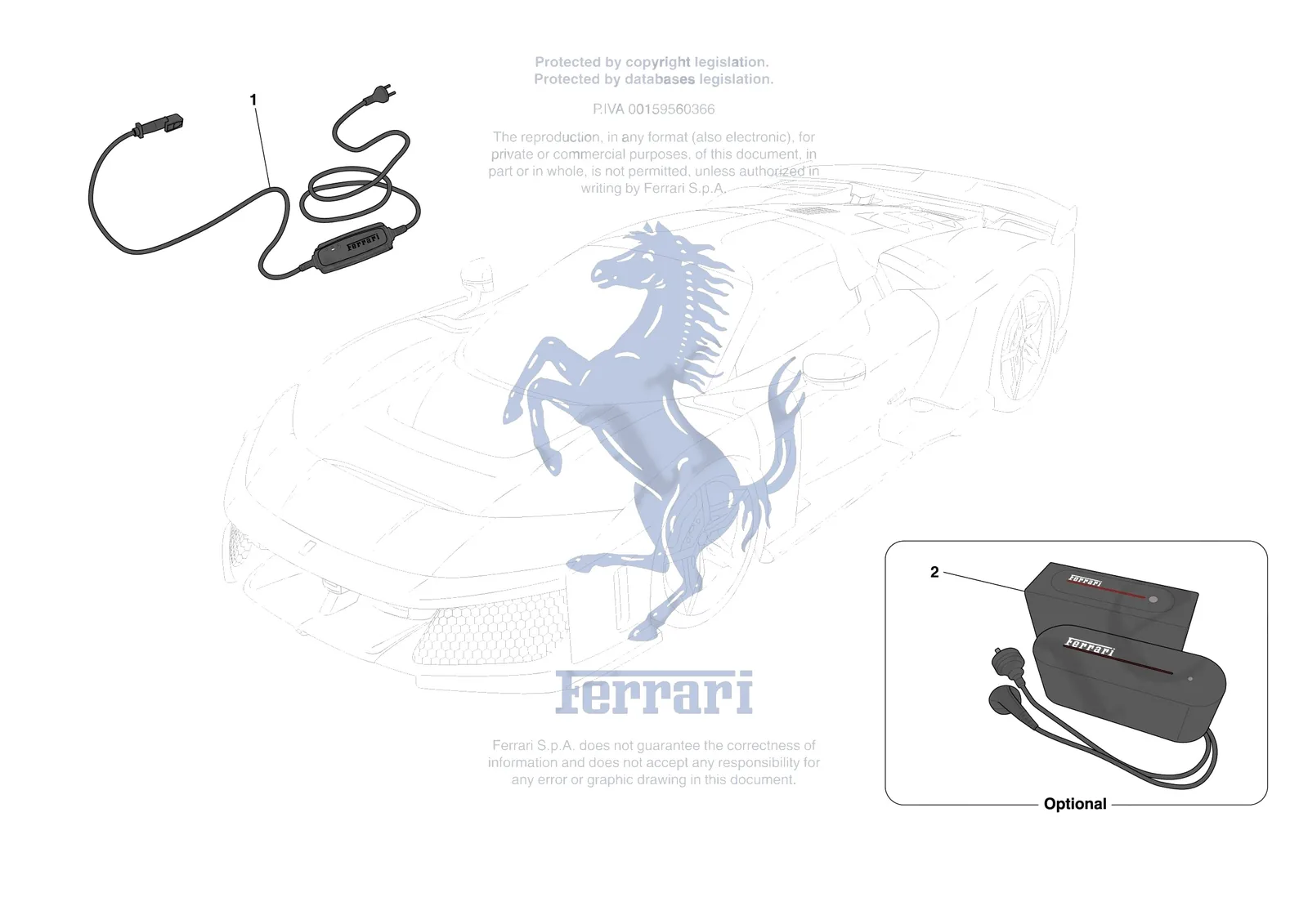 Ferrari F80 [ELECTRICAL SYSTEM] - F.2 - BATTERY CHARGING SYSTEM exploded diagram