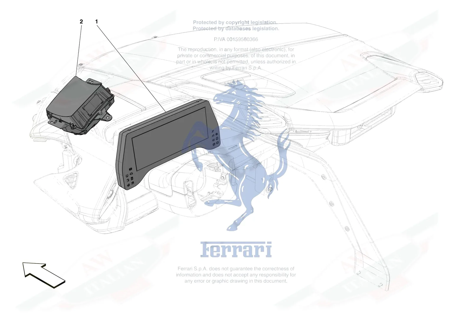 Ferrari F80 [ELECTRICAL SYSTEM] - F.3 - INSTRUMENTATION exploded diagram