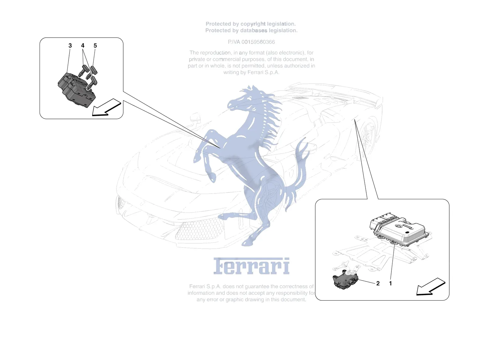 Ferrari F80 [ELECTRICAL SYSTEM] - F.12 - DCT GEARBOX SYSTEM exploded diagram