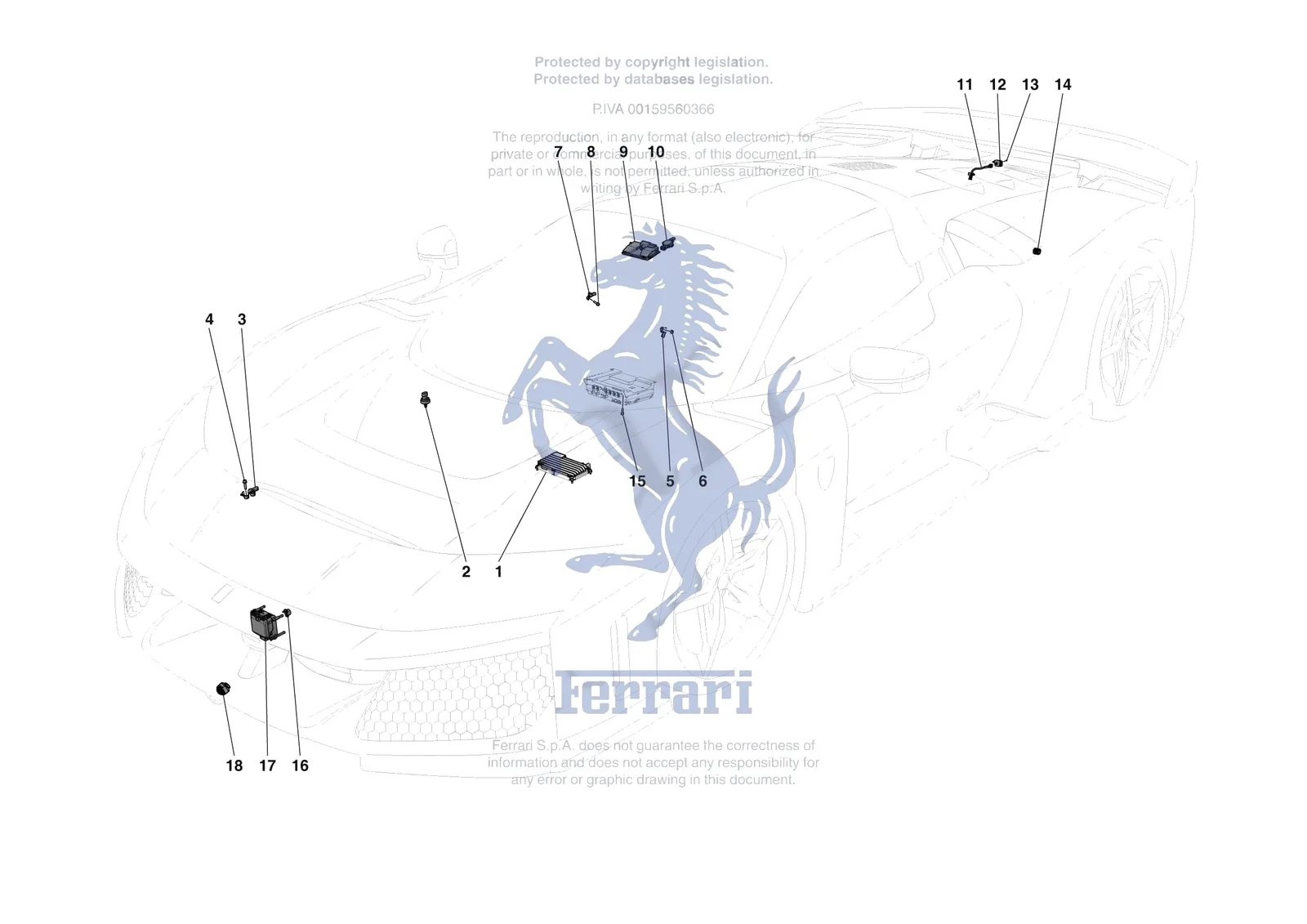 Ferrari F80 [ELECTRICAL SYSTEM] - F.16 - ADAS exploded diagram