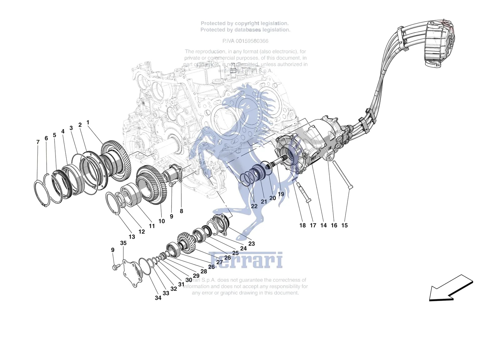 Ferrari F80 [ELECTRICAL SYSTEM] - F.19 - ELECTRIC MACHINE exploded diagram
