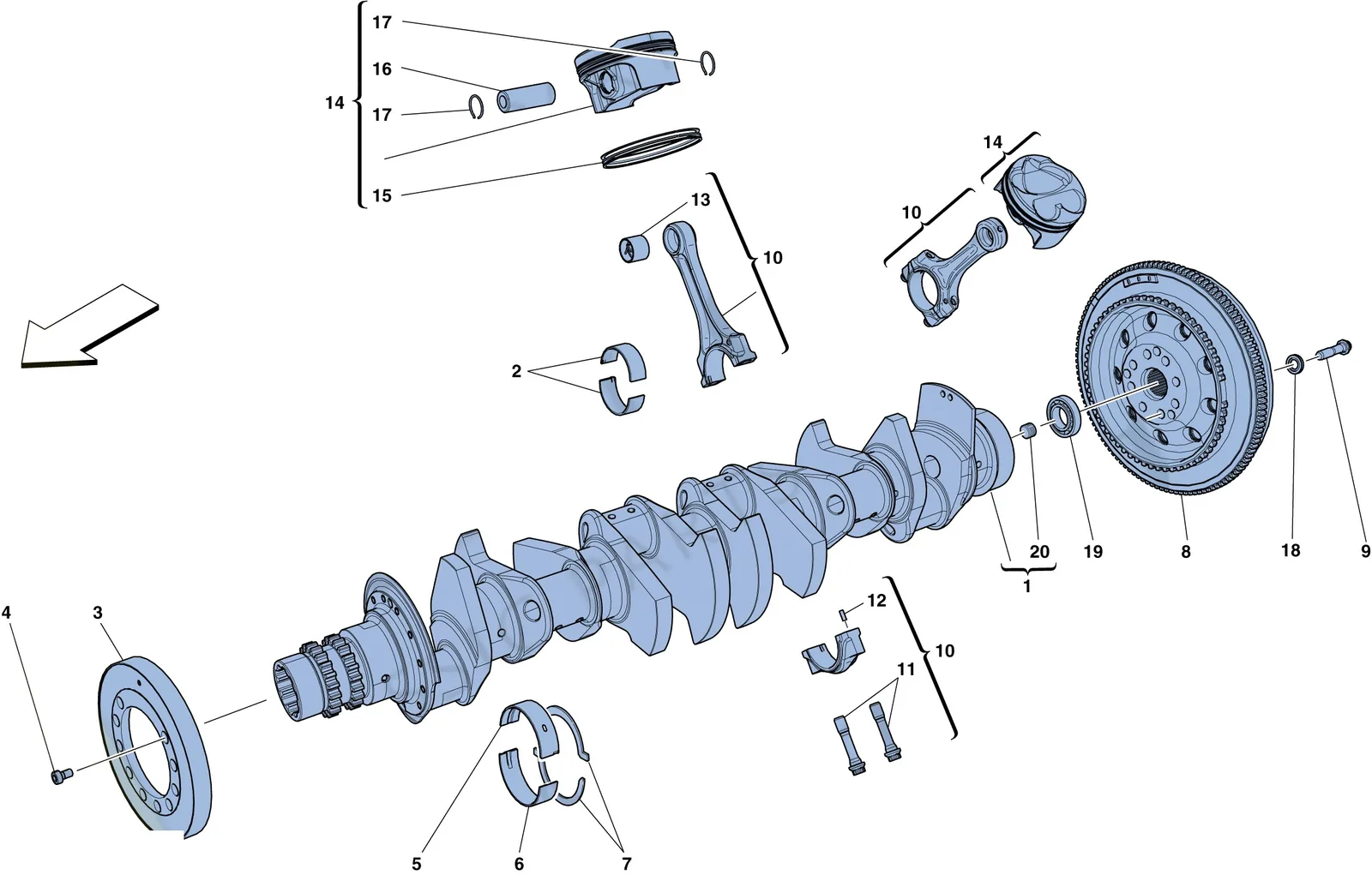 Crankshaft - Connecting Rods And Pistons