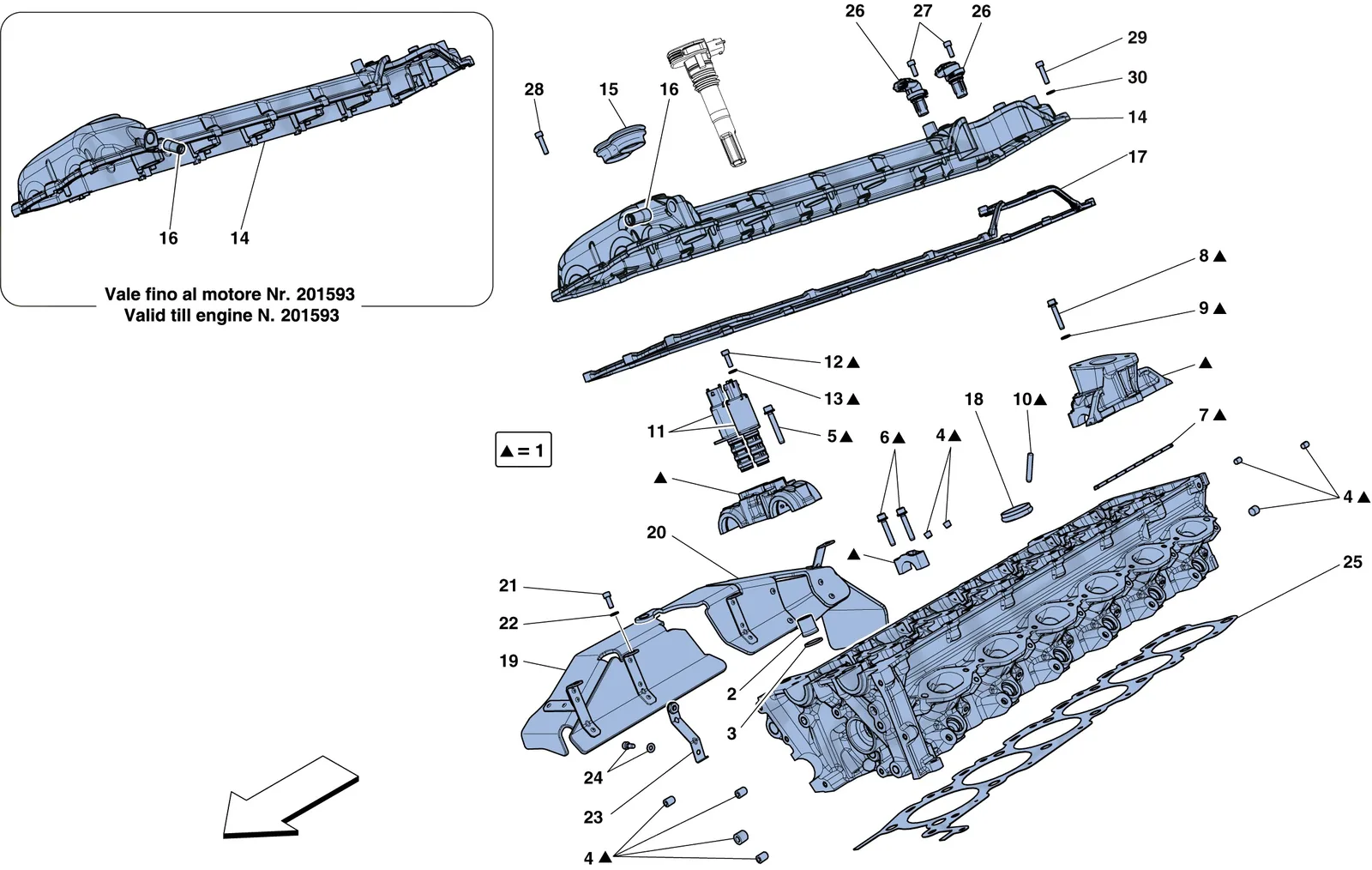 Right Hand Cylinder Head