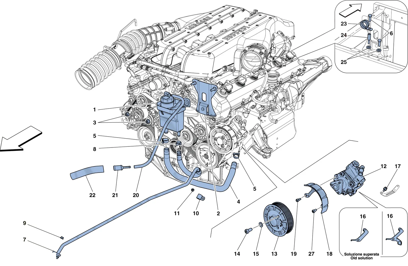 Power Steering Pump And Reservoir