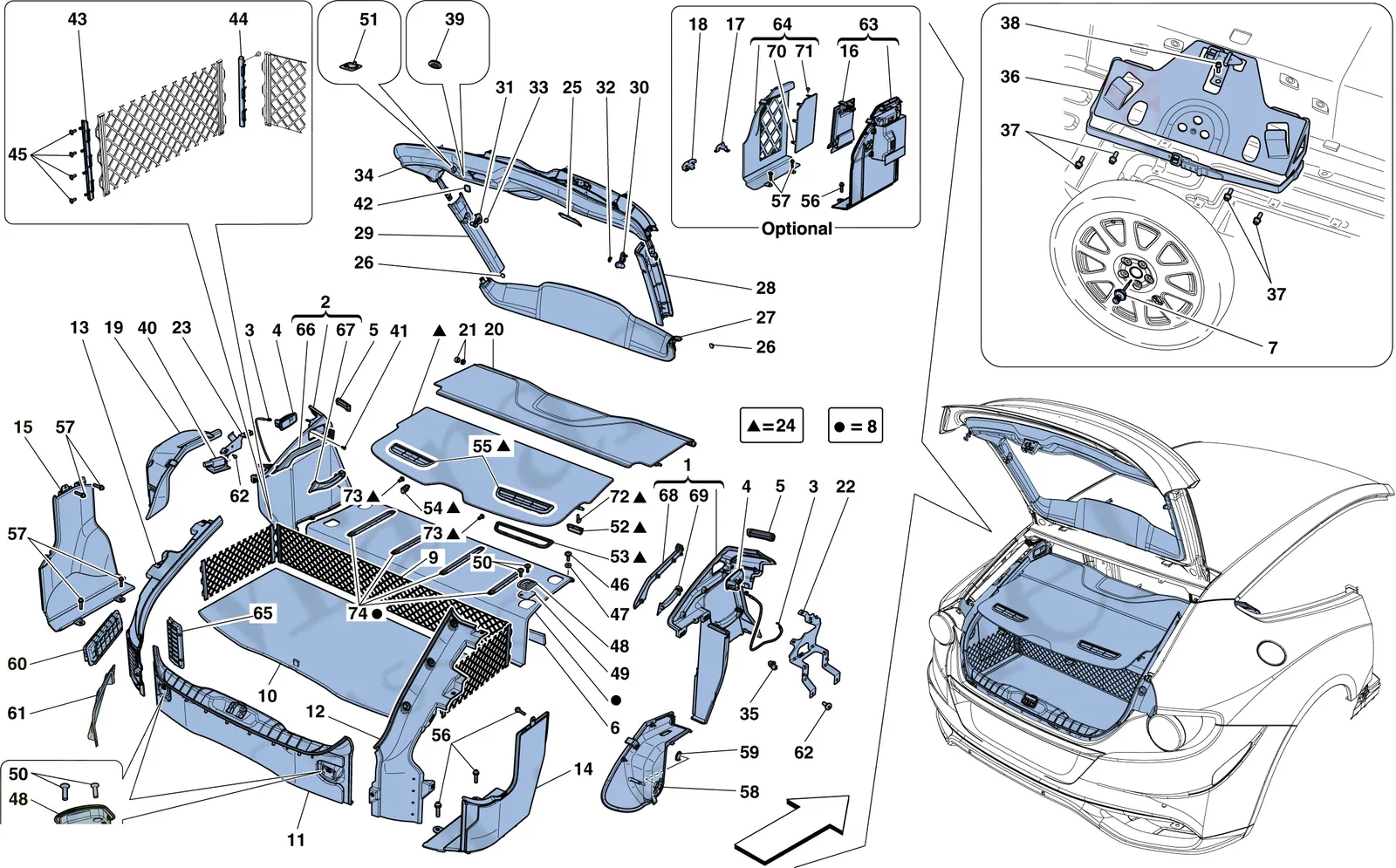 Luggage Compartment Mats