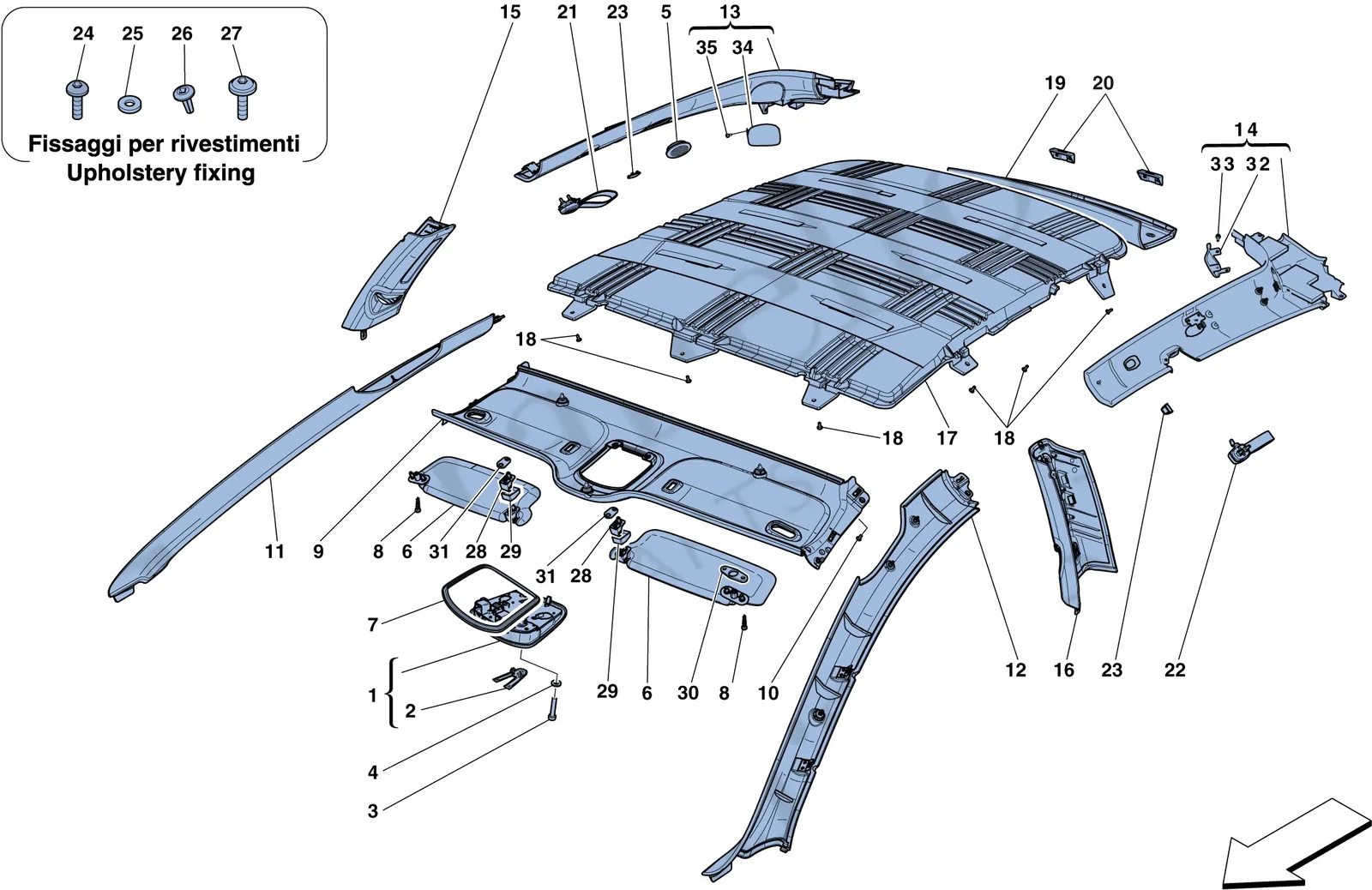 Headliner Trim And Accessories