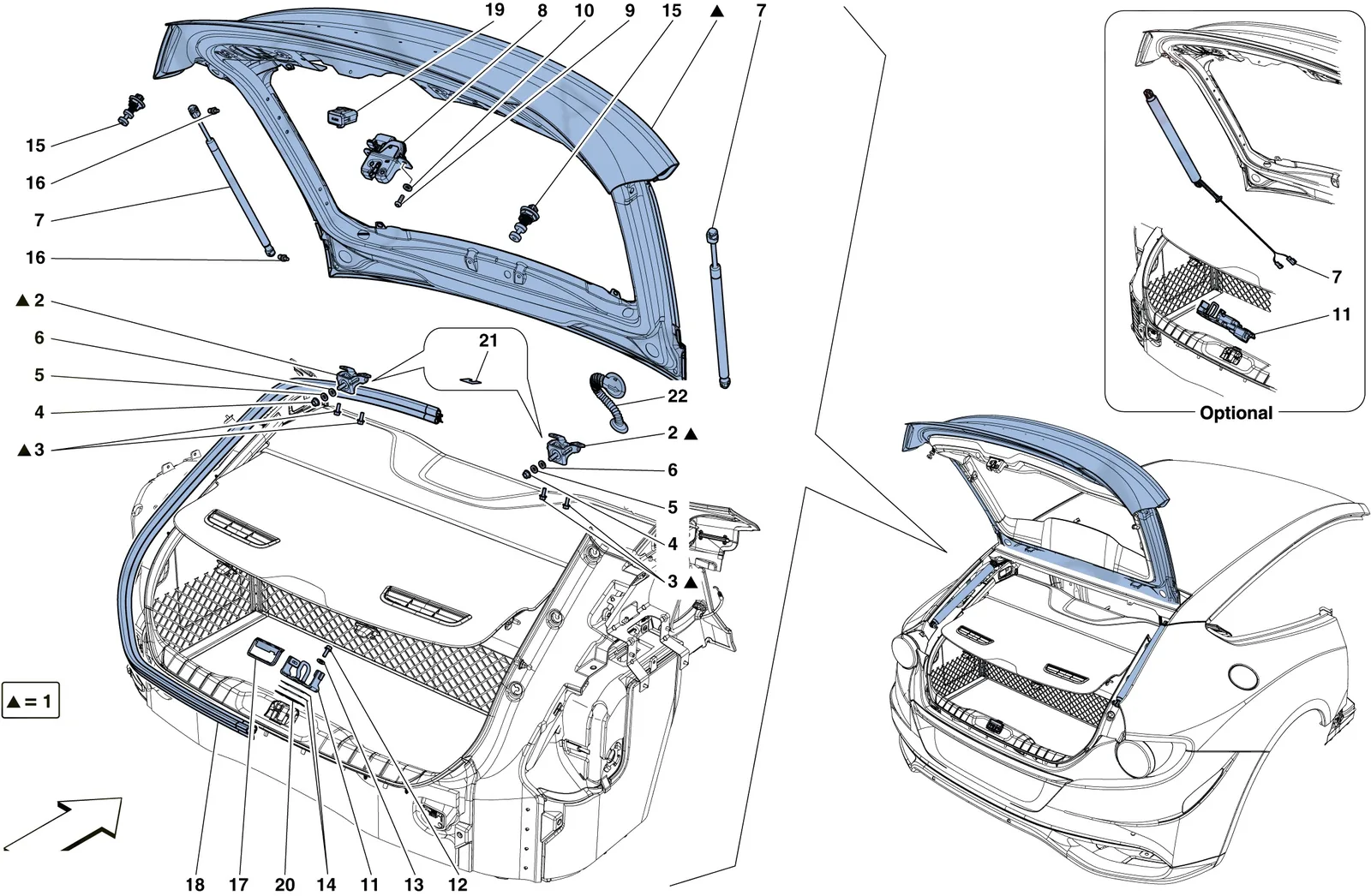 Rear Lid And Opening Mechanism