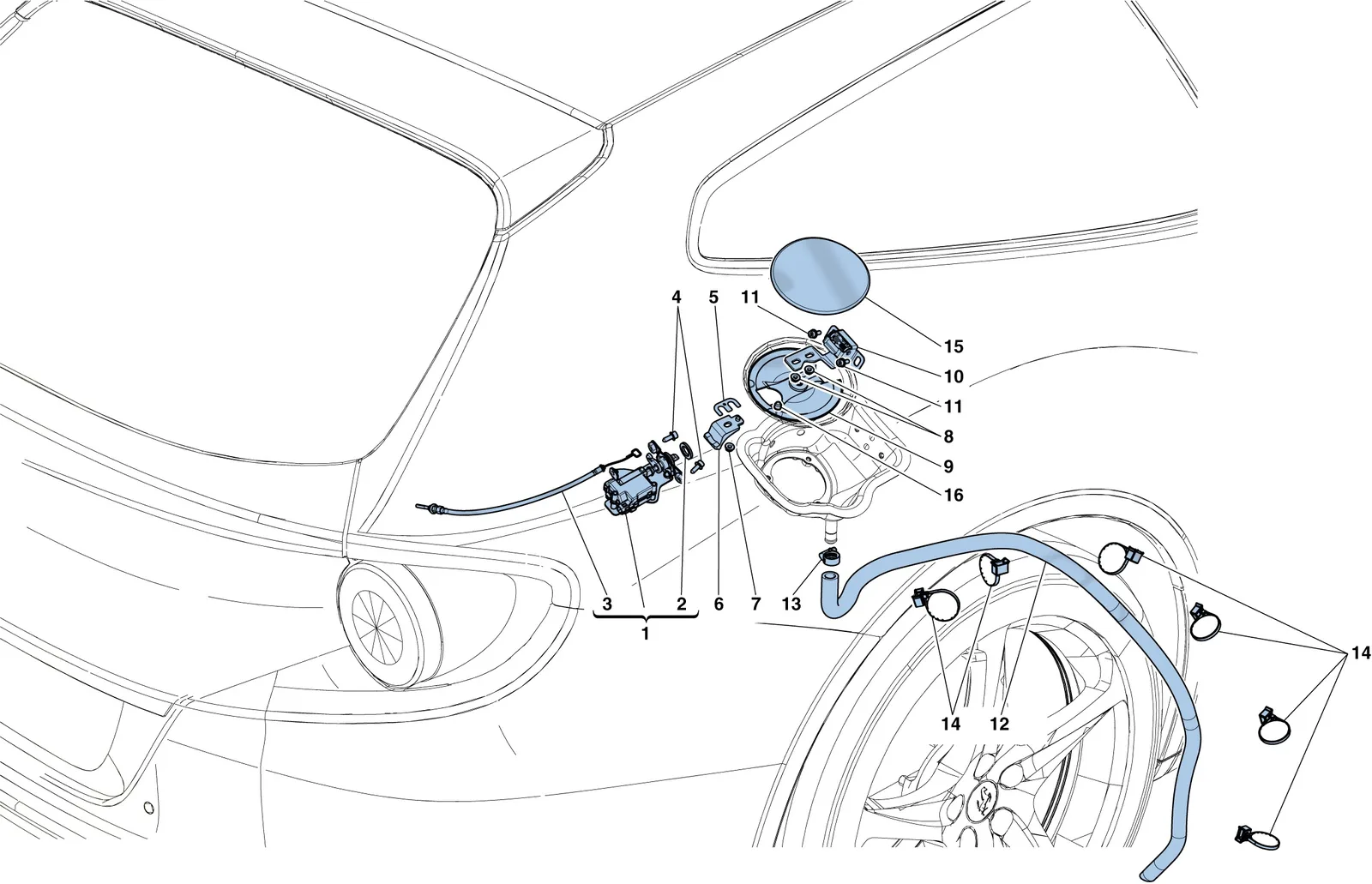 Fuel Filler Flap And Controls