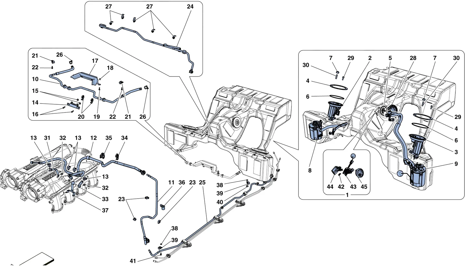 Fuel System Pumps And Pipes