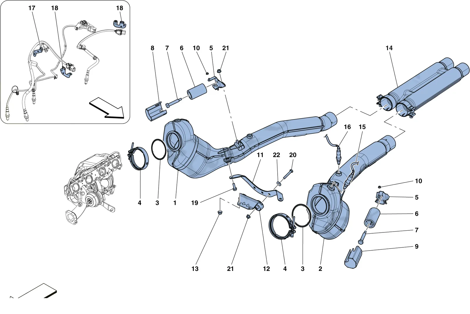 Pre-Catalytic Converters And Catalytic Converters