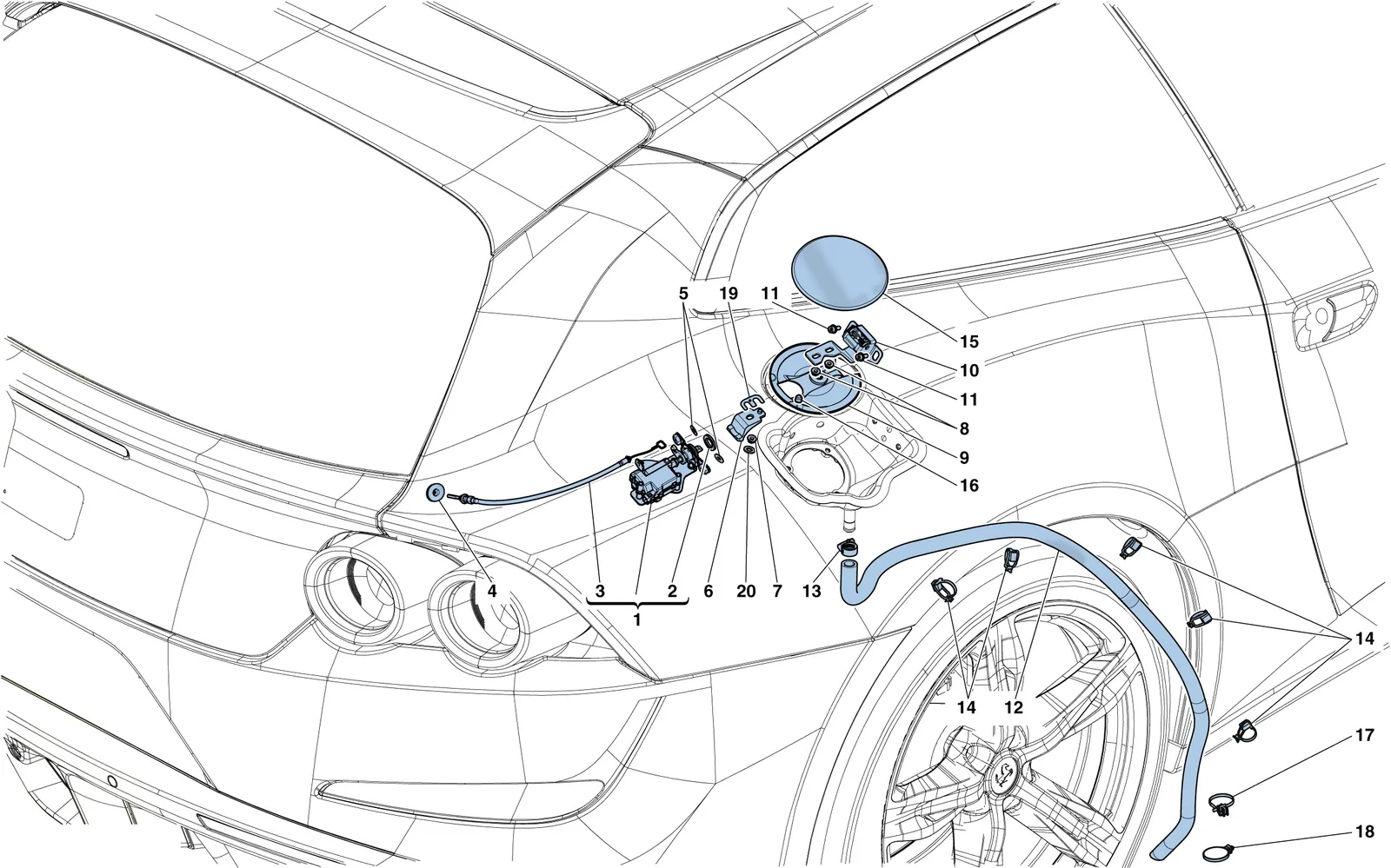 Fuel Filler Flap And Controls