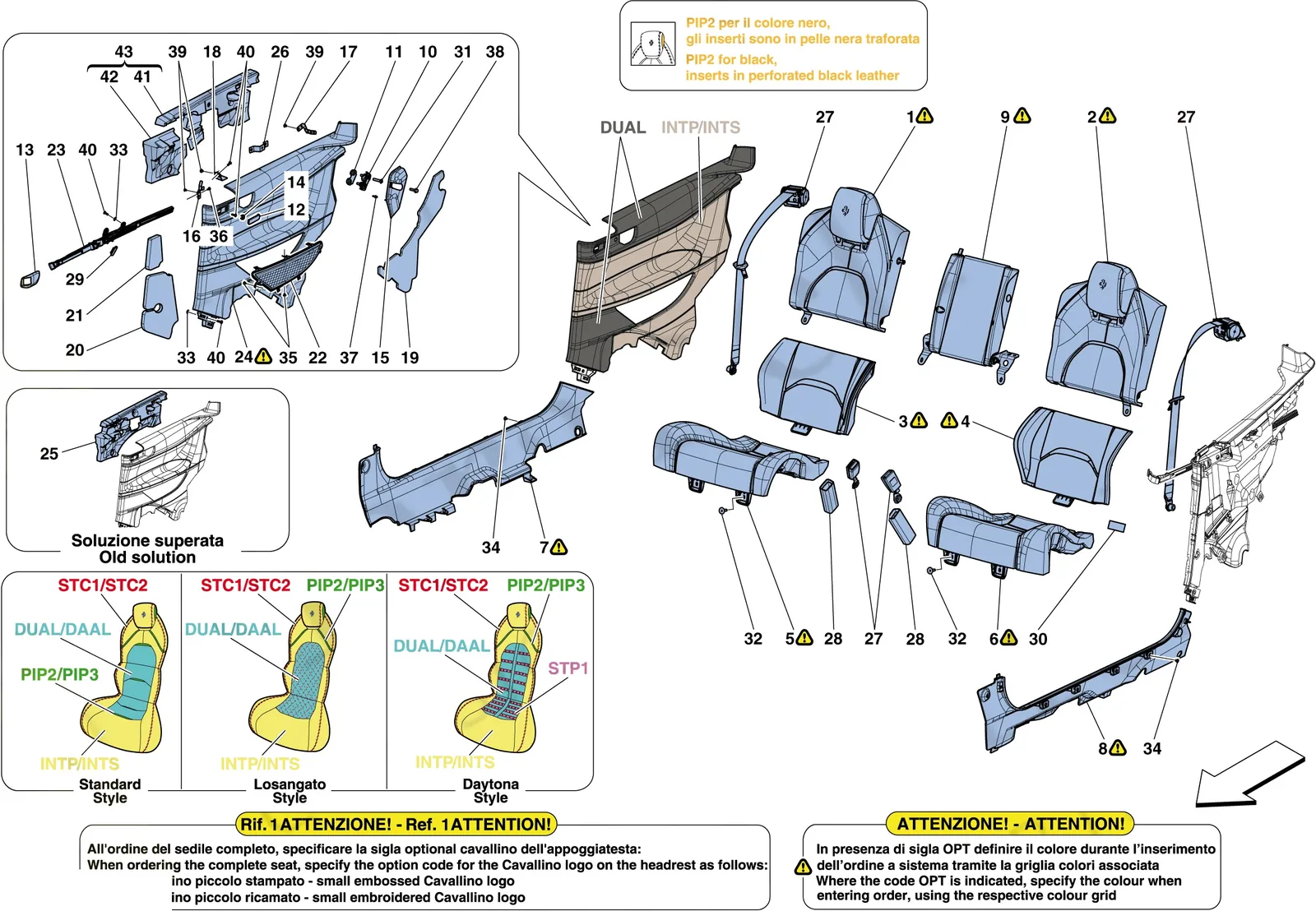 Rear Seat - Seat Belts - Interior Trim