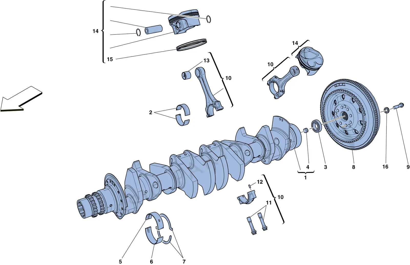 Crankshaft - Connecting Rods And Pistons