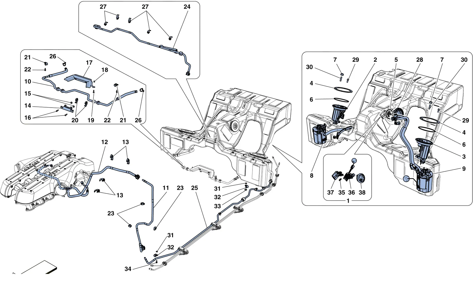 Fuel System Pumps And Pipes
