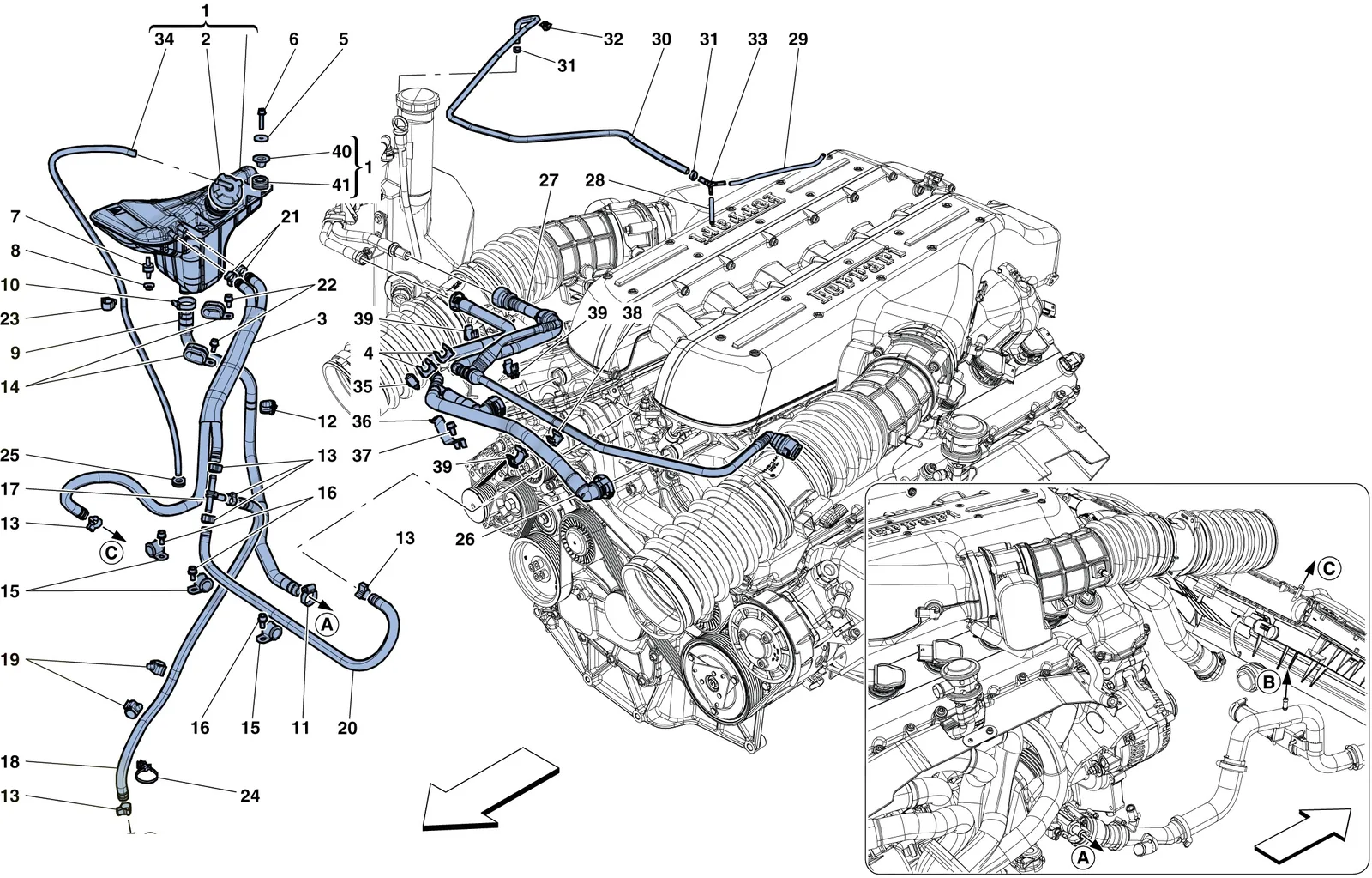 Cooling - Header Tank And Pipes