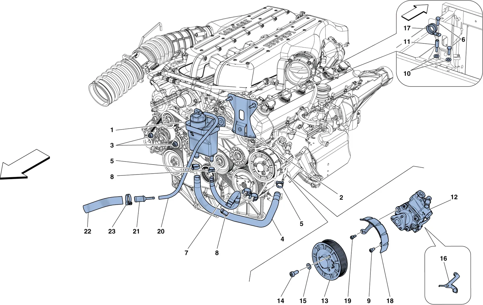 Power Steering Pump And Reservoir