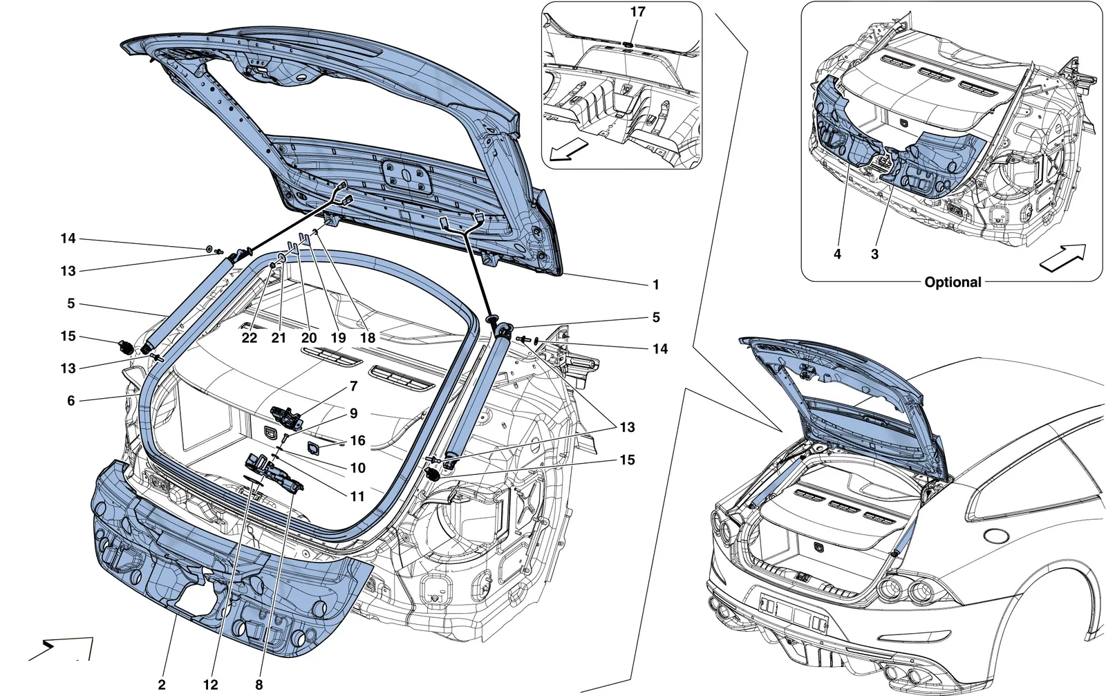 Rear Lid And Opening Mechanism