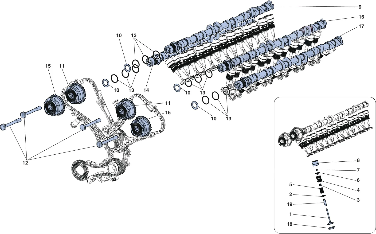 Timing System - Tappets And Shafts