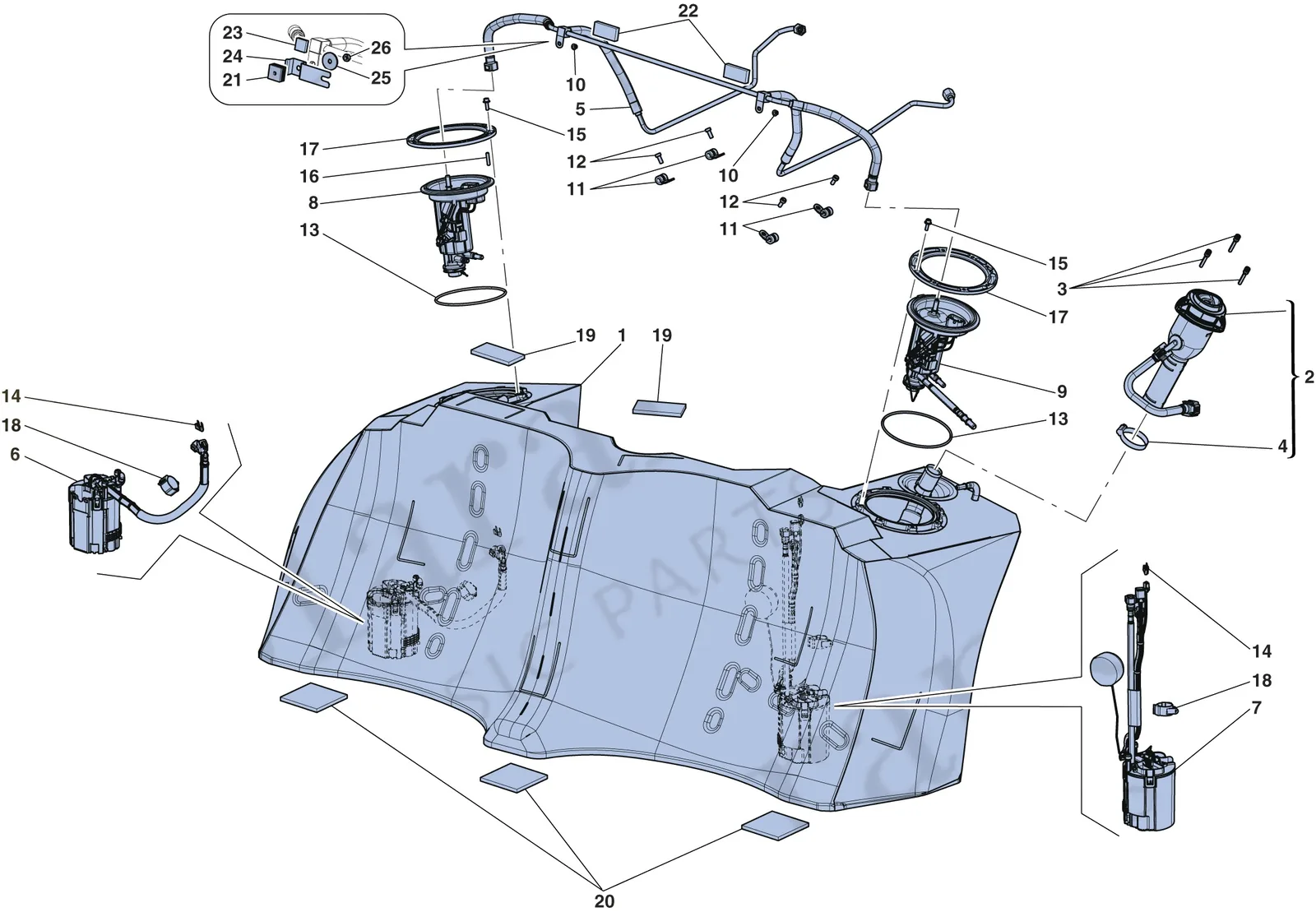 Fuel Tank - Filler Neck And Pumps