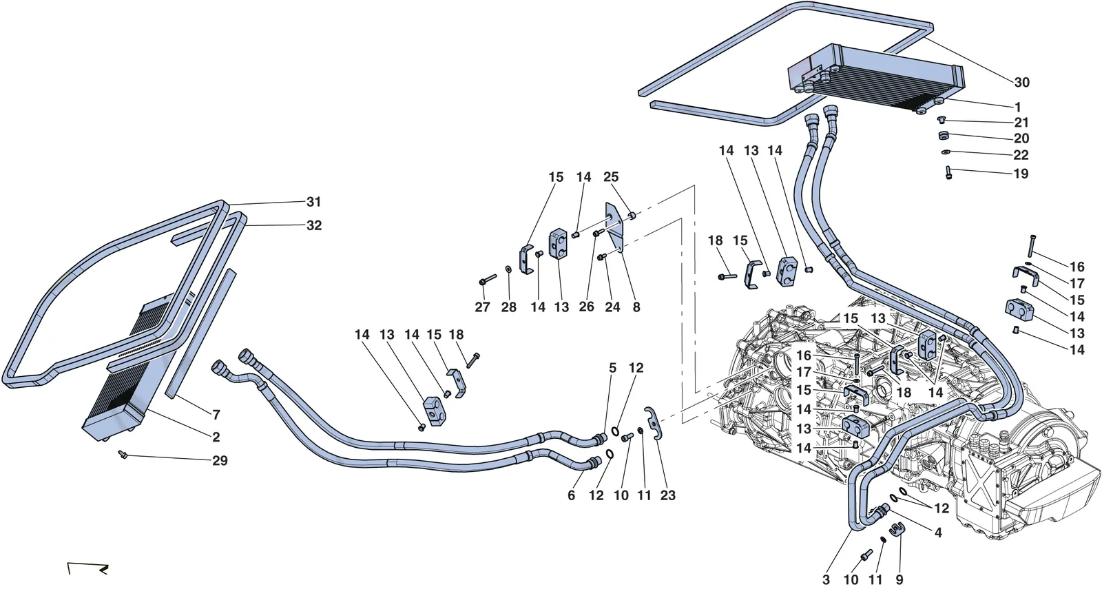 Gearbox Oil Cooling System