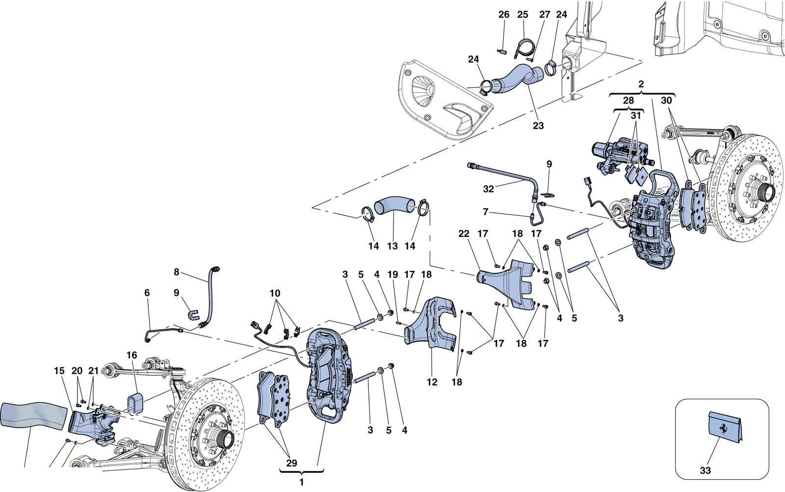 Front And Rear Brake Calipers