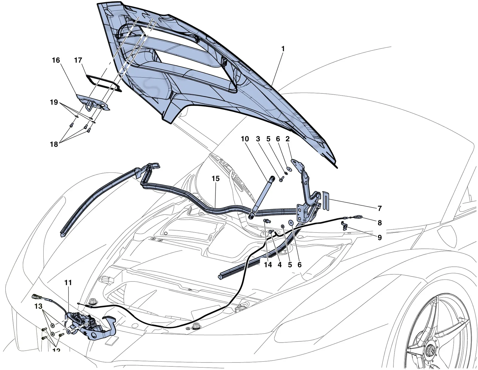 Front Lid And Release Mechanism