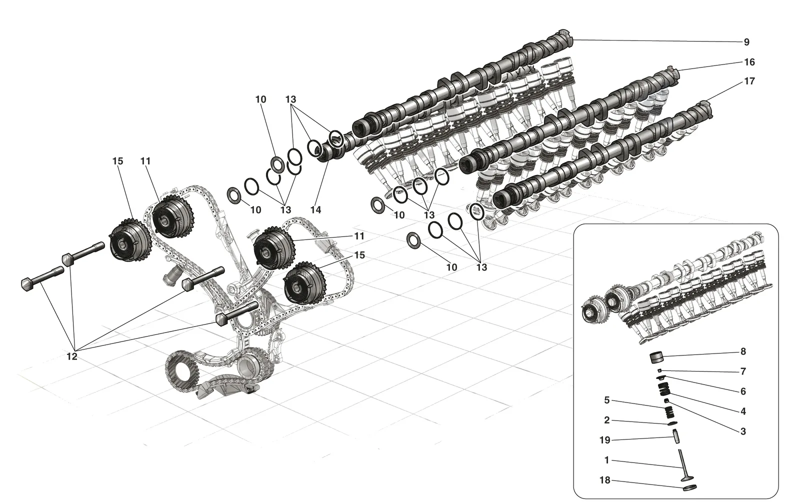 Timing System - Tappets And Shafts