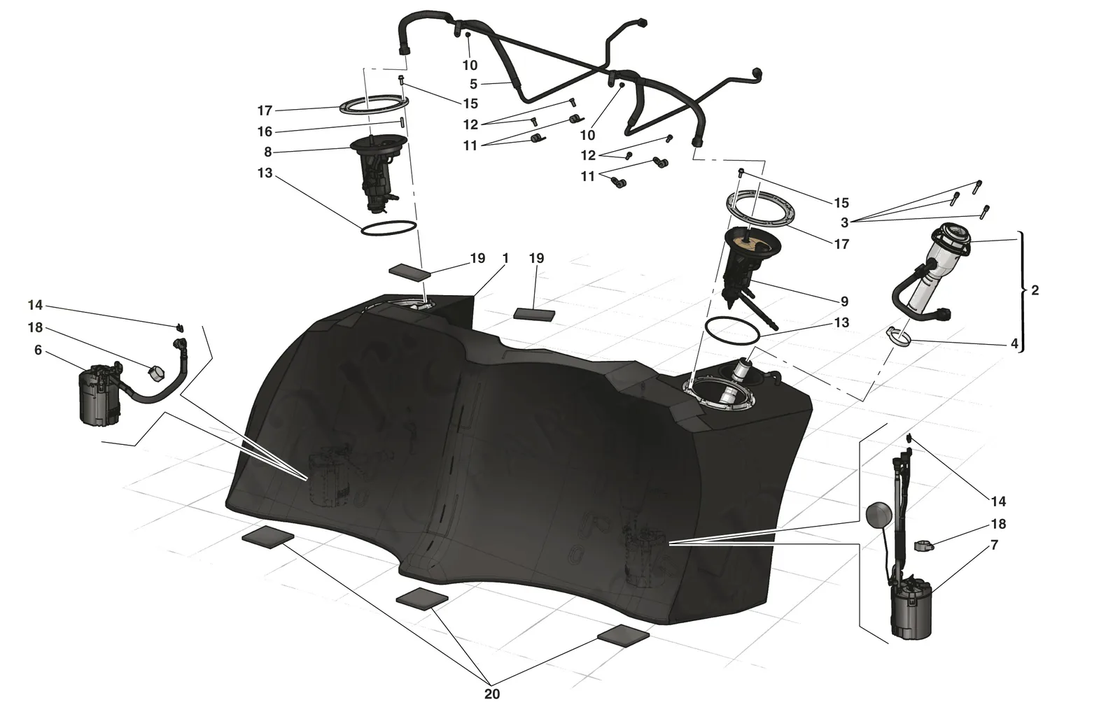 Fuel Tank - Filler Neck And Pumps
