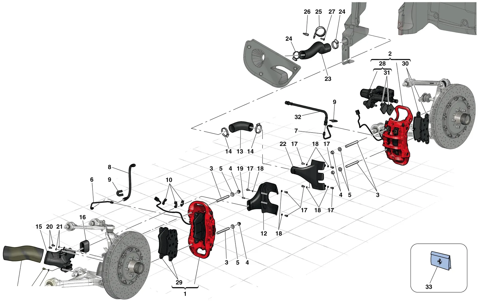 Front And Rear Brake Calipers