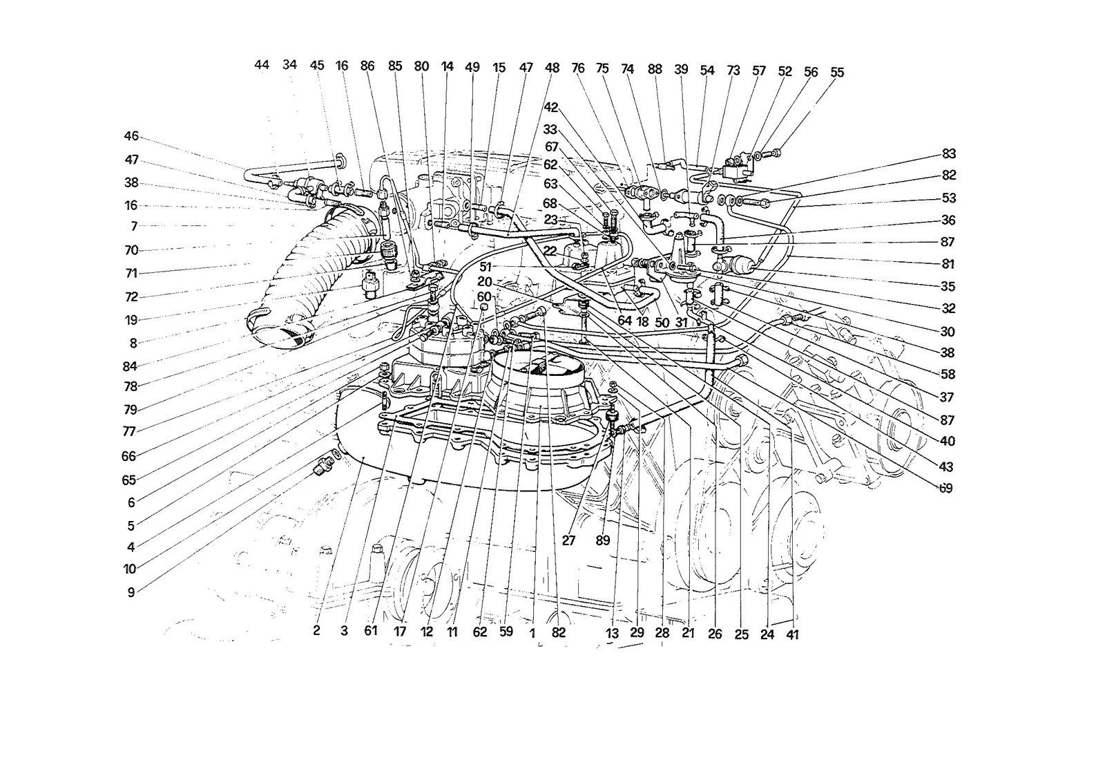 Fuel Injection System - Fuel Distributors Lines