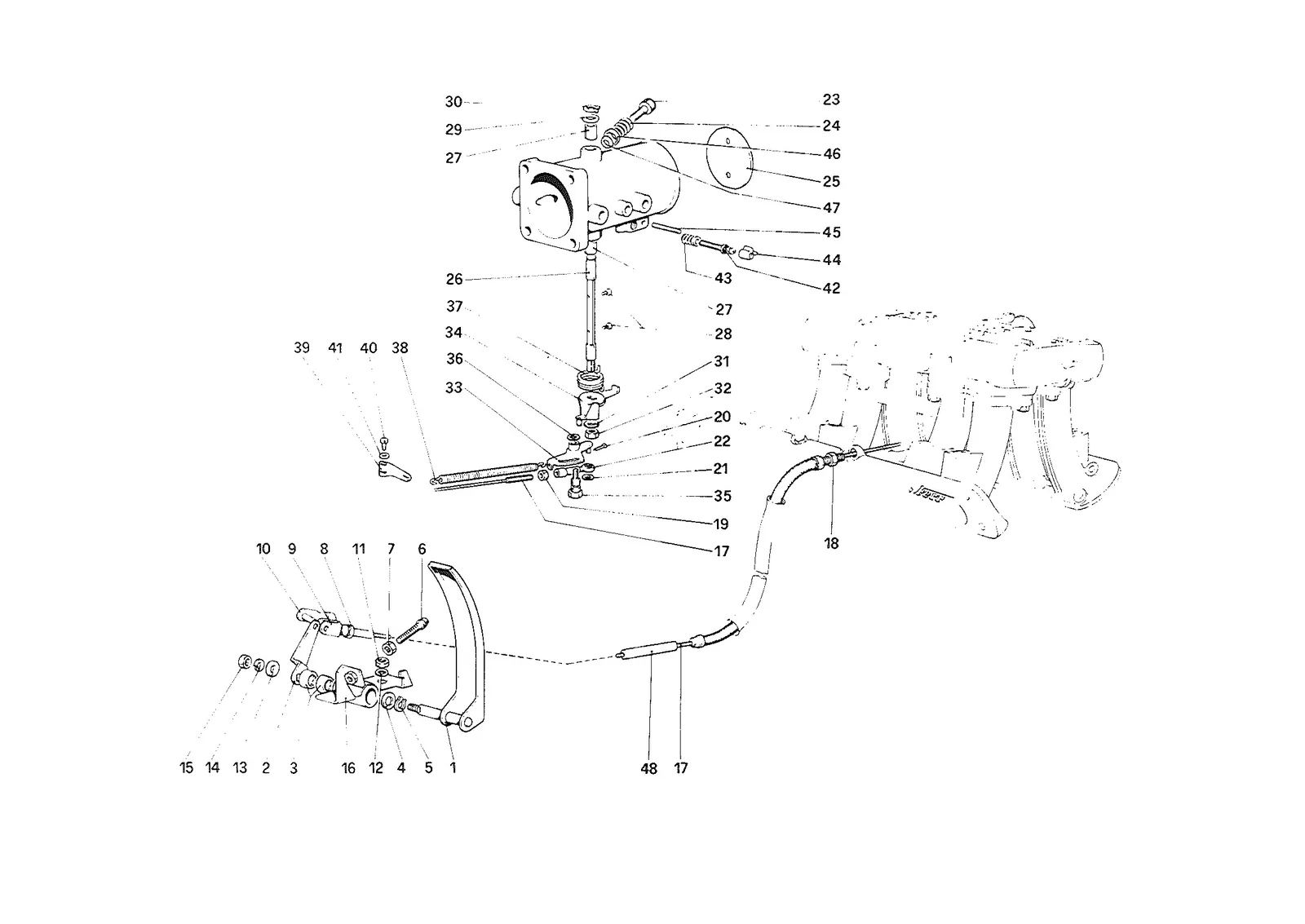 Throttle Housing and Linkage