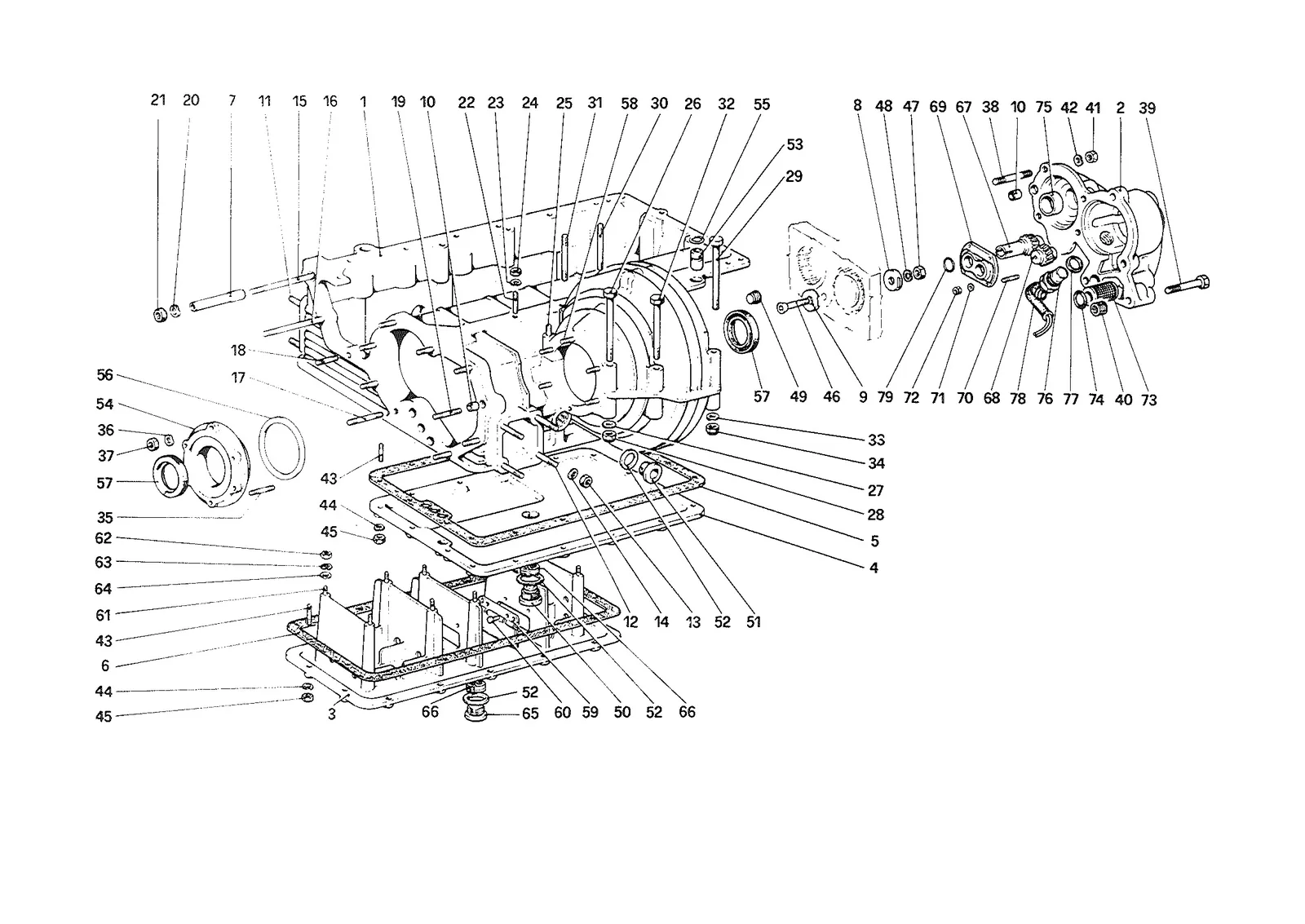 Gearbox - Differential Housing and Oil Sump