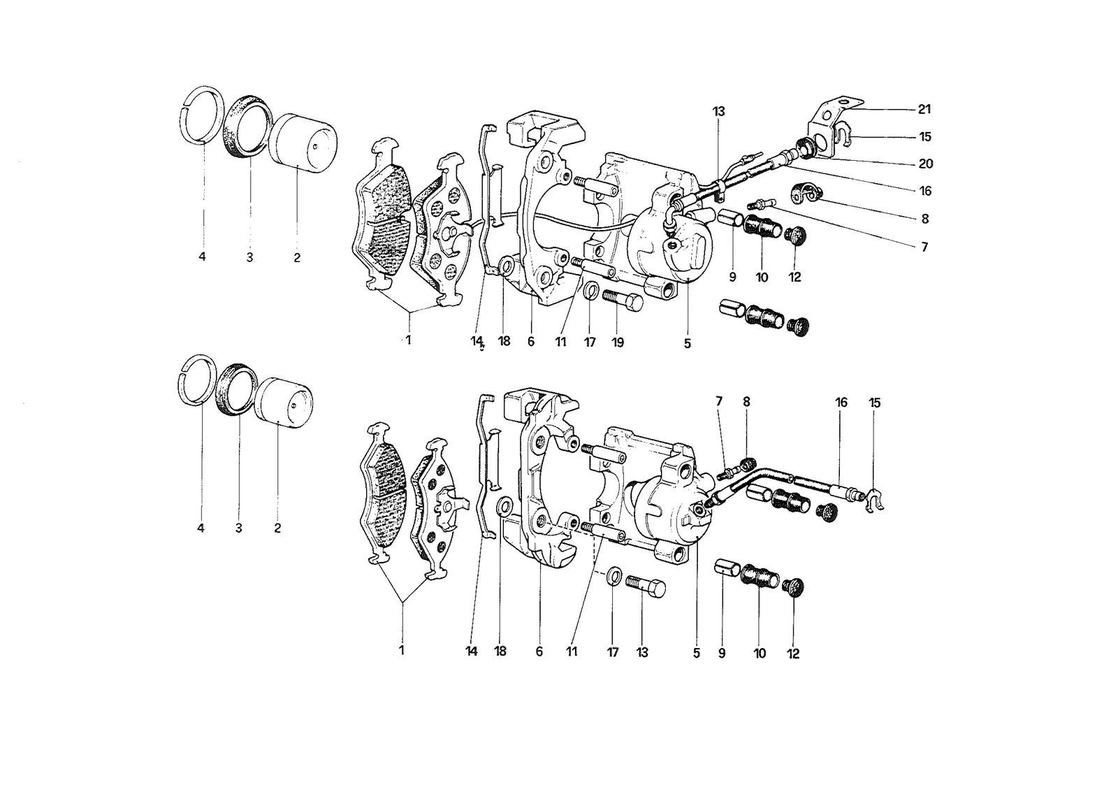 Calipers for Front and Rear Brakes