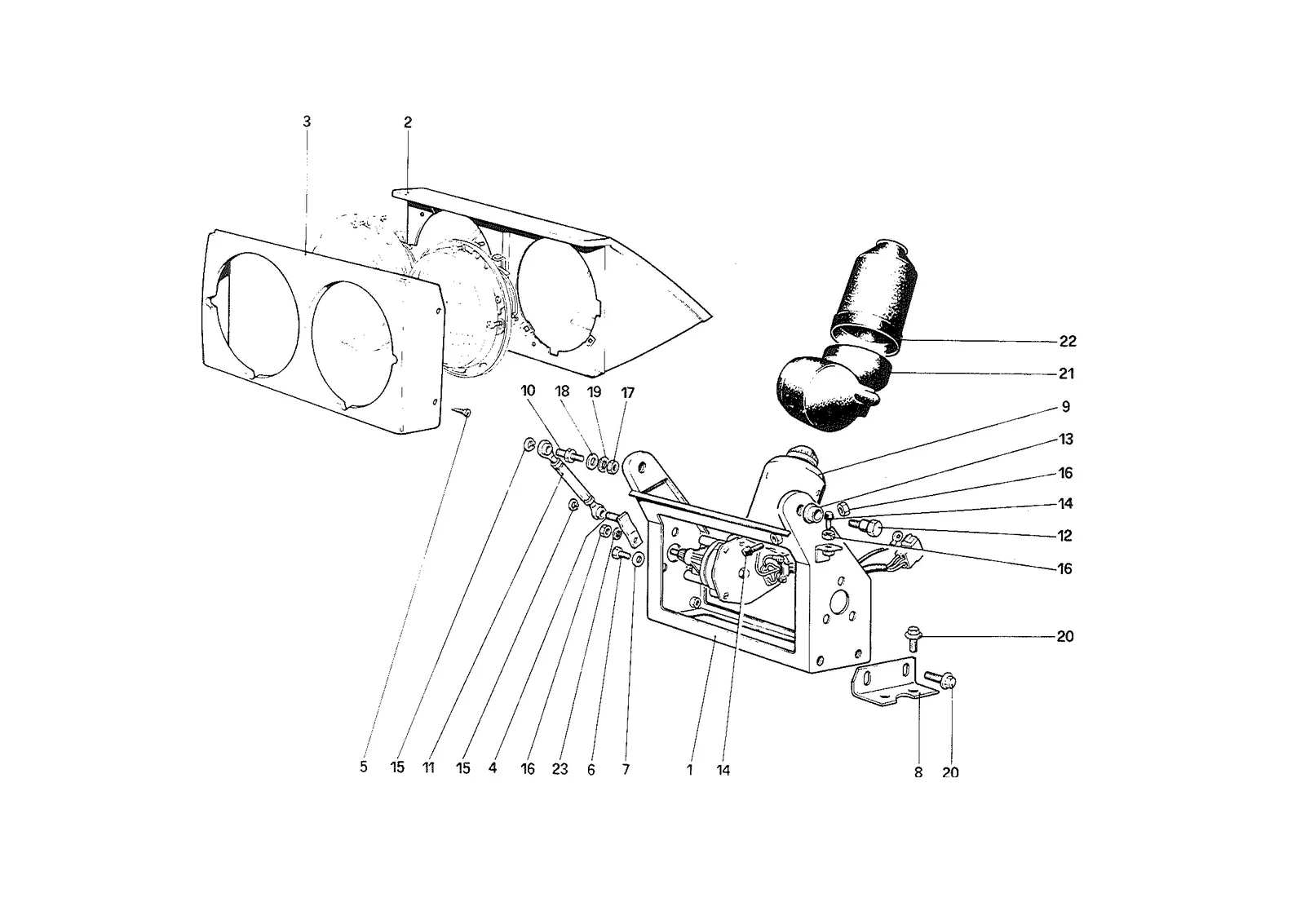 Headlights Lifting Device