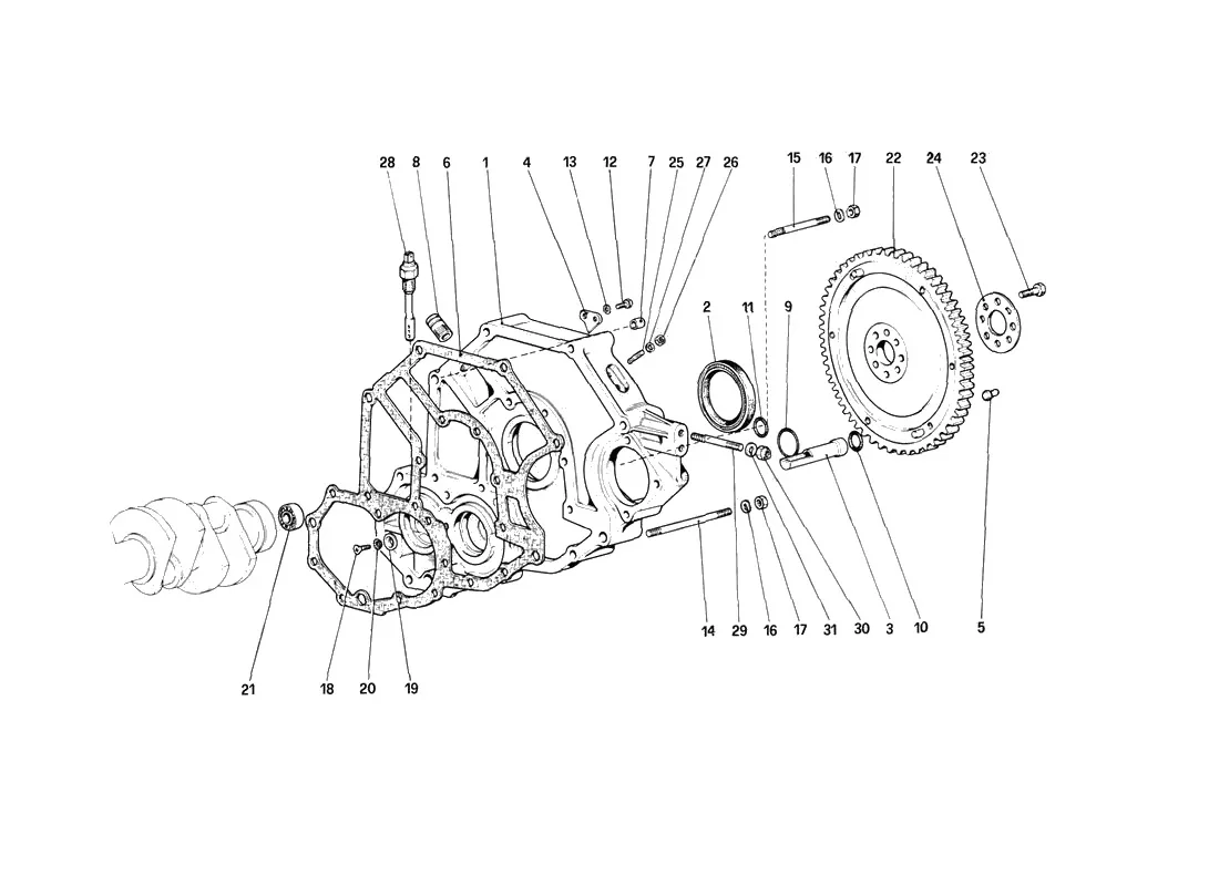 Flywheel And Clutch Housing Spacer